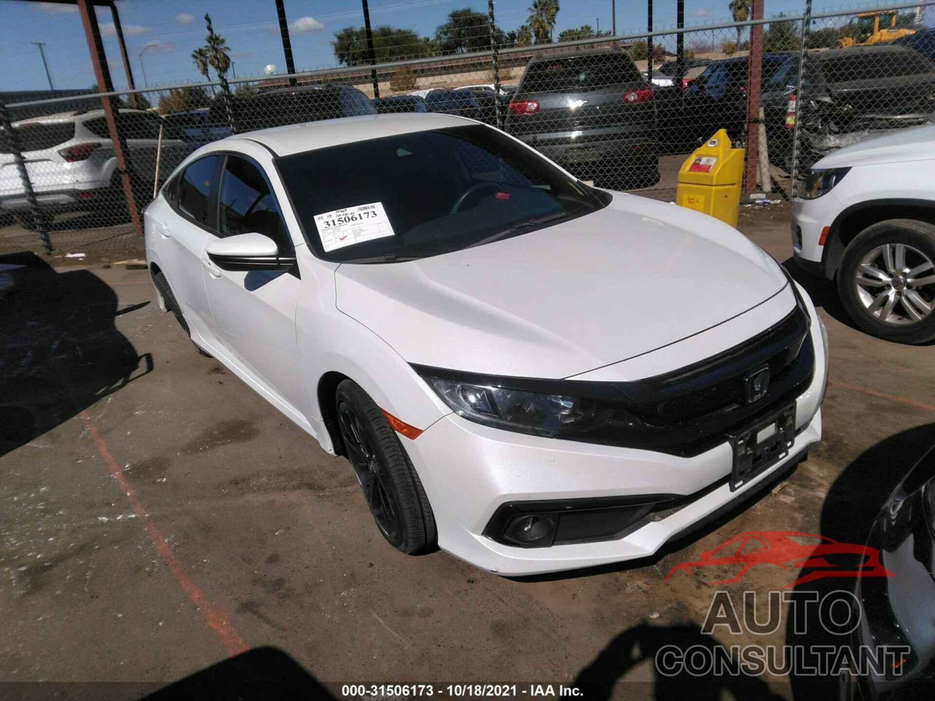 HONDA CIVIC SEDAN 2019 - 19XFC2F88KE210057