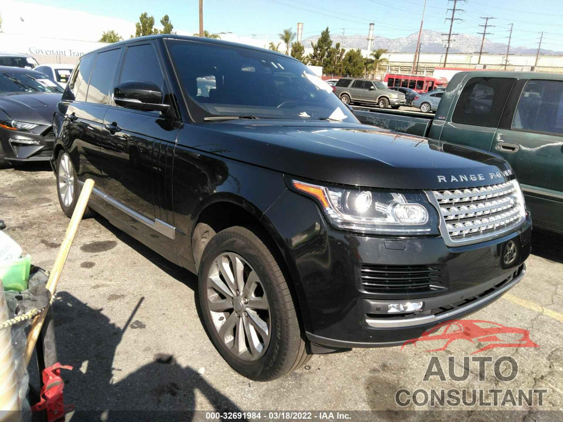 LAND ROVER RANGE ROVER 2016 - SALGS2KFXGA289357