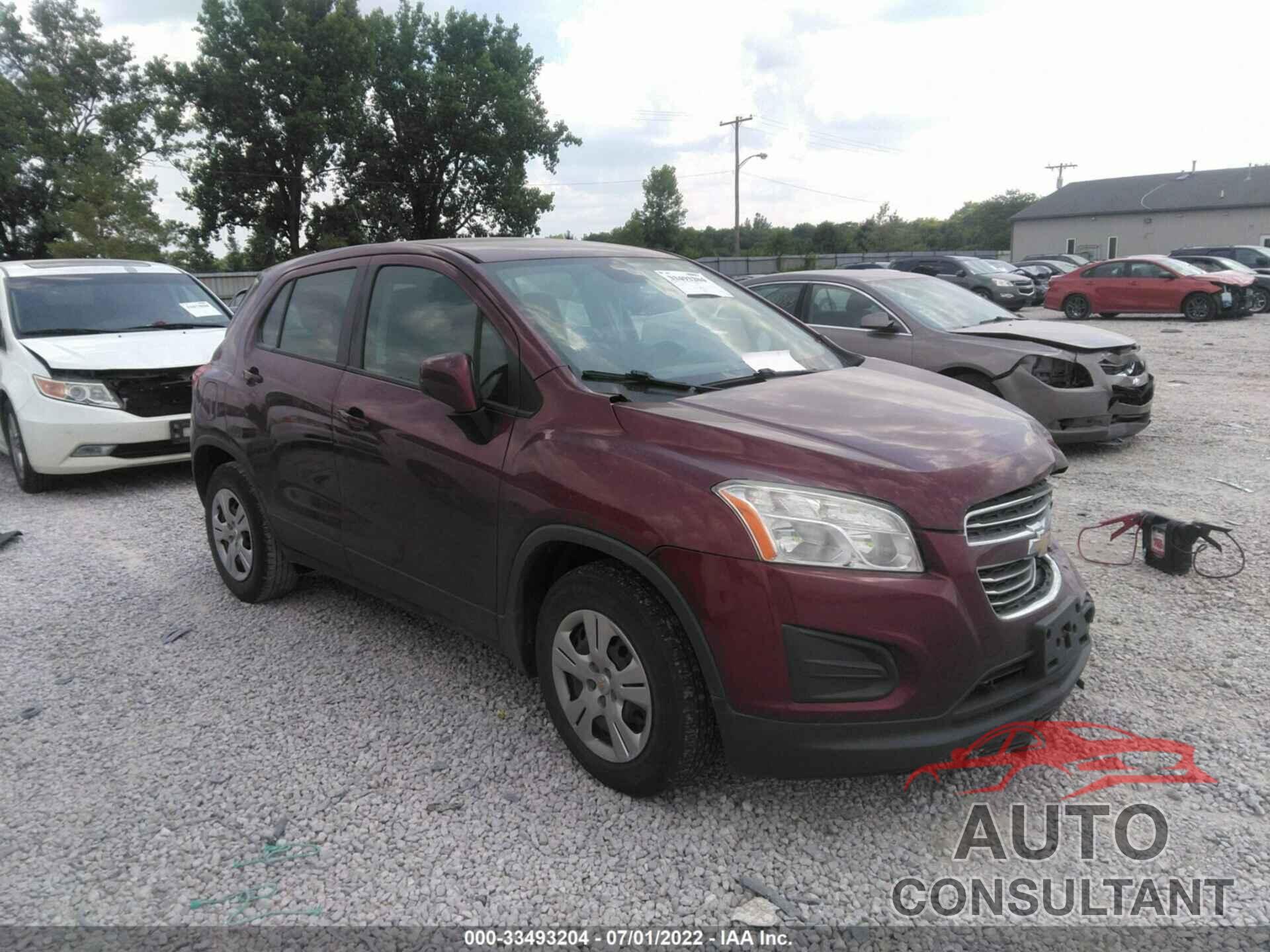 CHEVROLET TRAX 2016 - 3GNCJKSB1GL156220