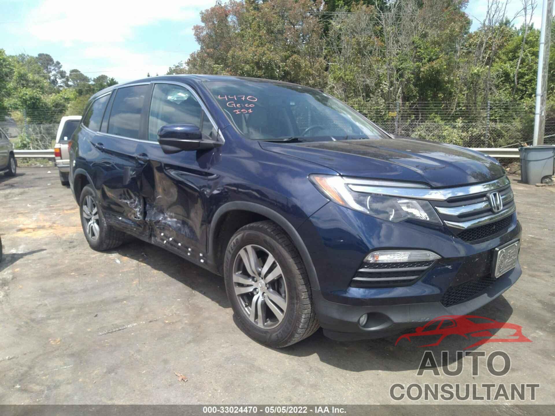 HONDA PILOT 2016 - 5FNYF6H70GB028558
