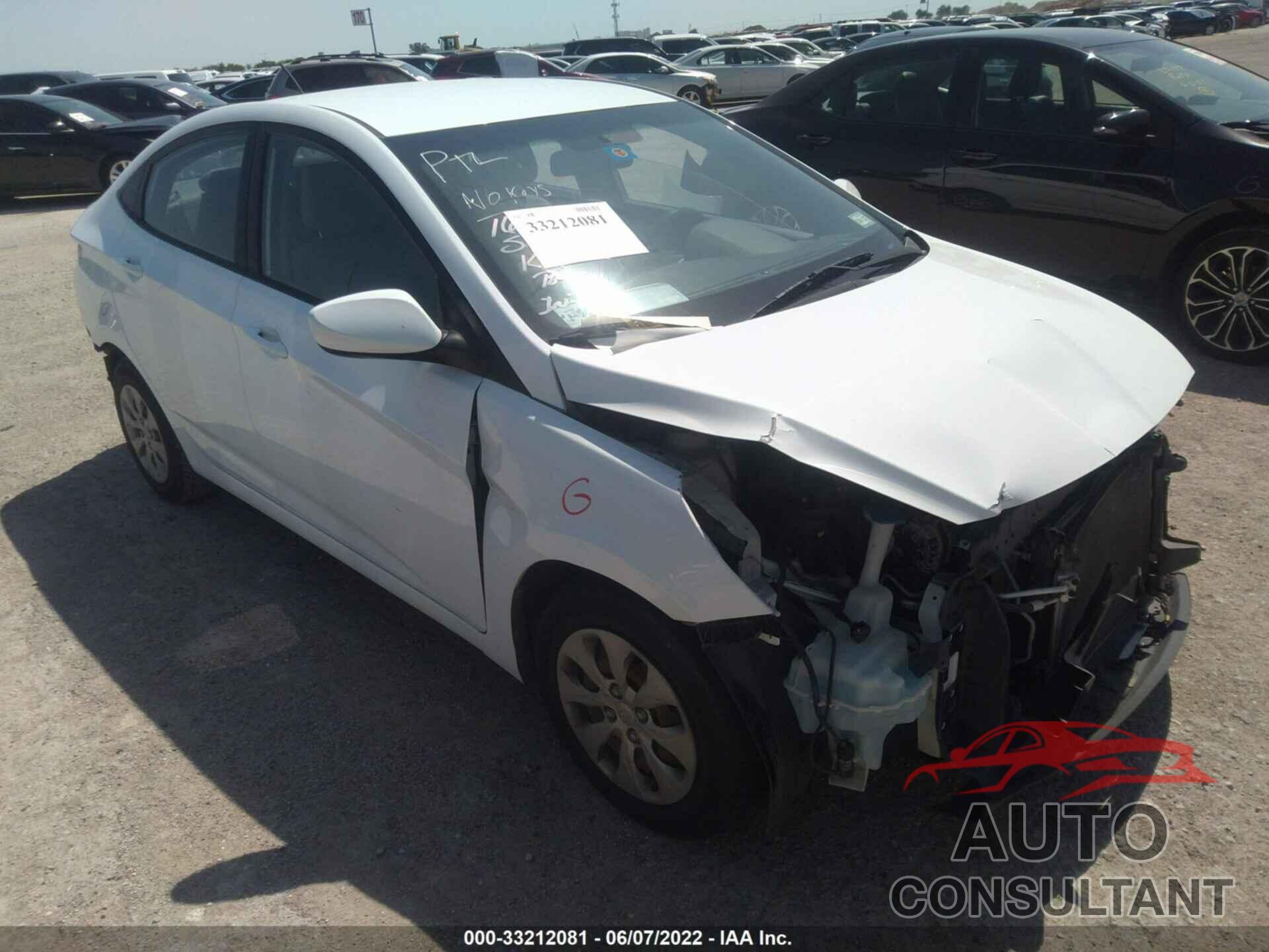 HYUNDAI ACCENT 2016 - KMHCT4AE0GU949939