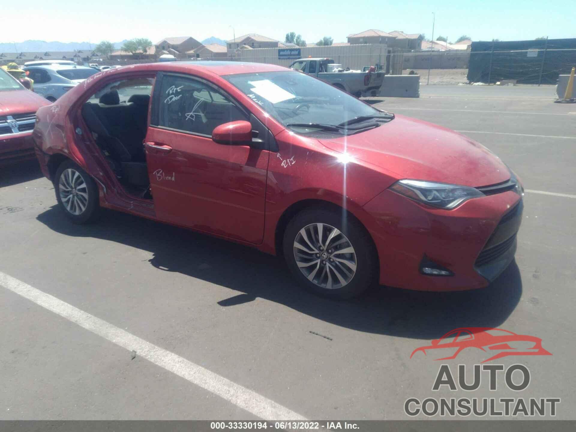 TOYOTA COROLLA 2019 - 2T1BURHE0KC128409