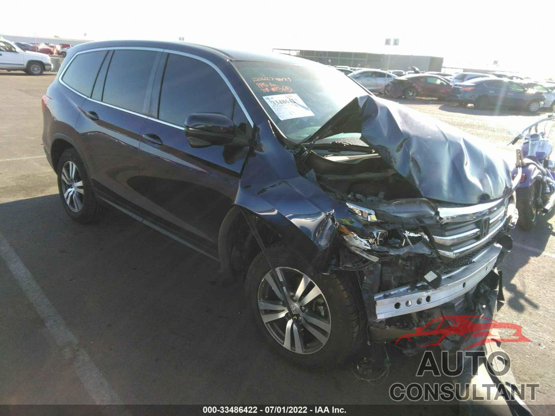 HONDA PILOT 2017 - 5FNYF5H32HB036945
