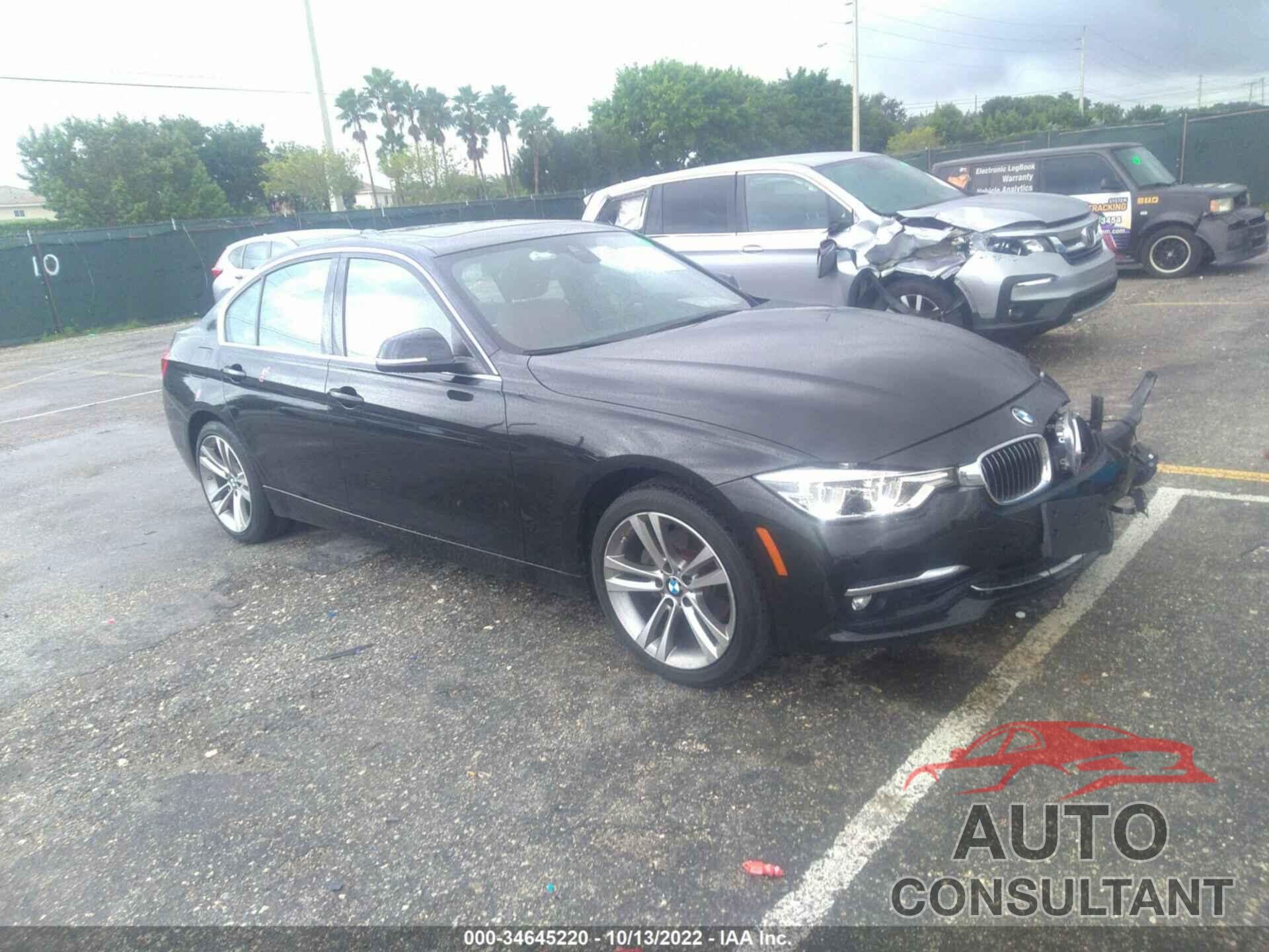 BMW 3 SERIES 2018 - WBA8D9C52JA614463