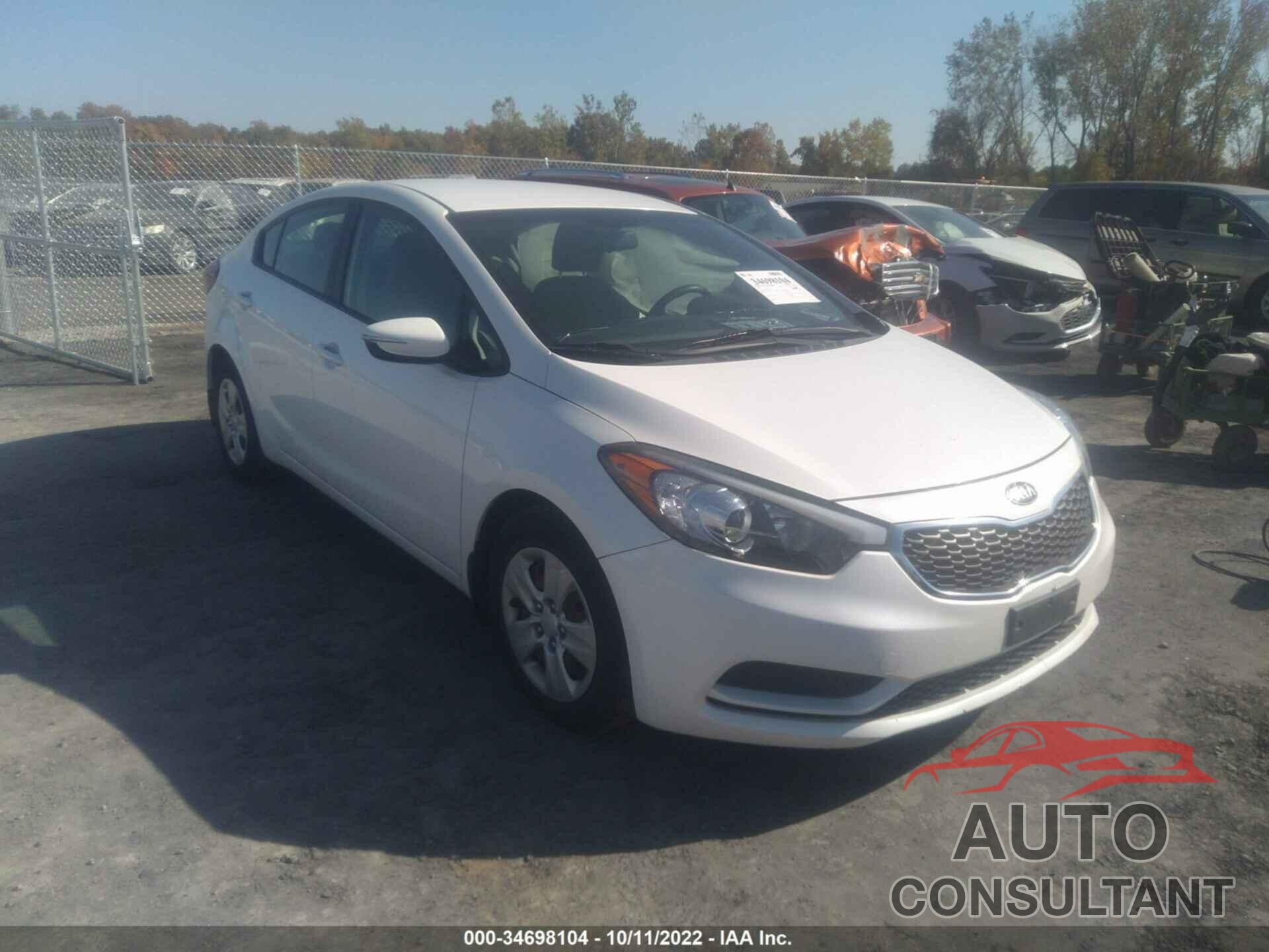 KIA FORTE 2016 - KNAFX4A61G5516488