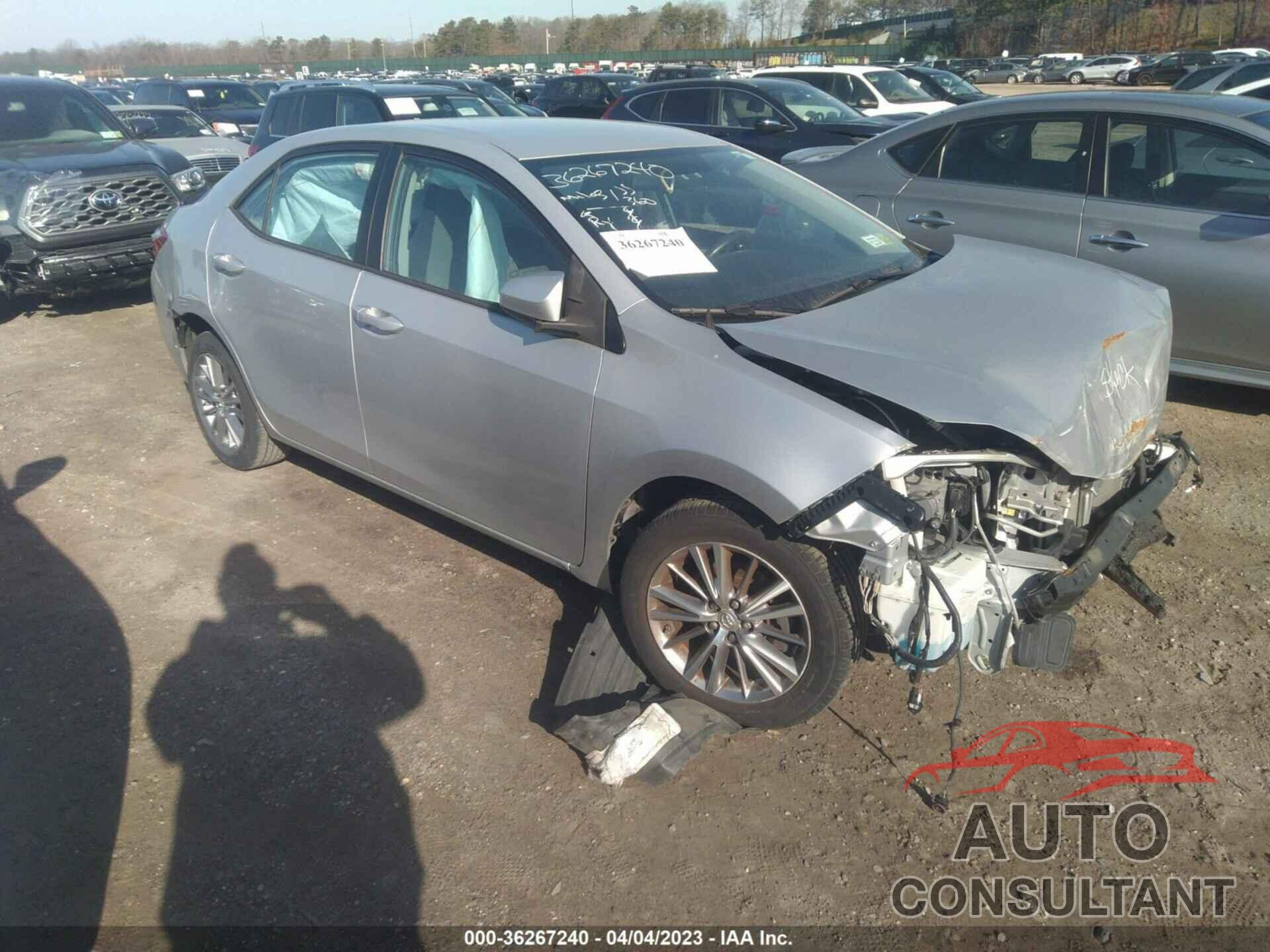 TOYOTA COROLLA 2015 - 2T1BURHE5FC476843