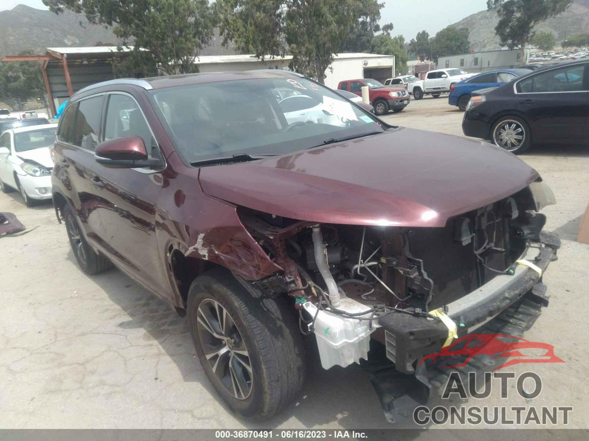 TOYOTA HIGHLANDER 2016 - 5TDKKRFHXGS132095