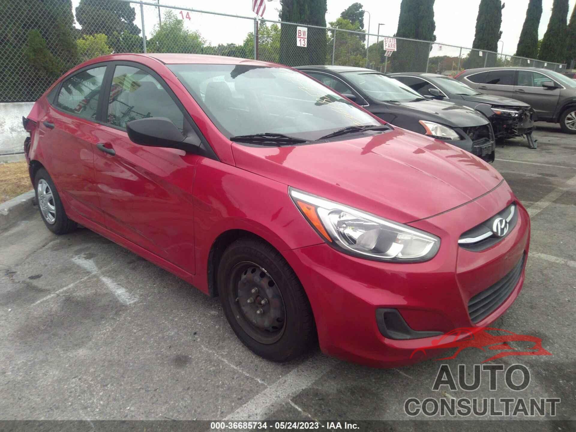 HYUNDAI ACCENT 2015 - KMHCT4AE6FU808694