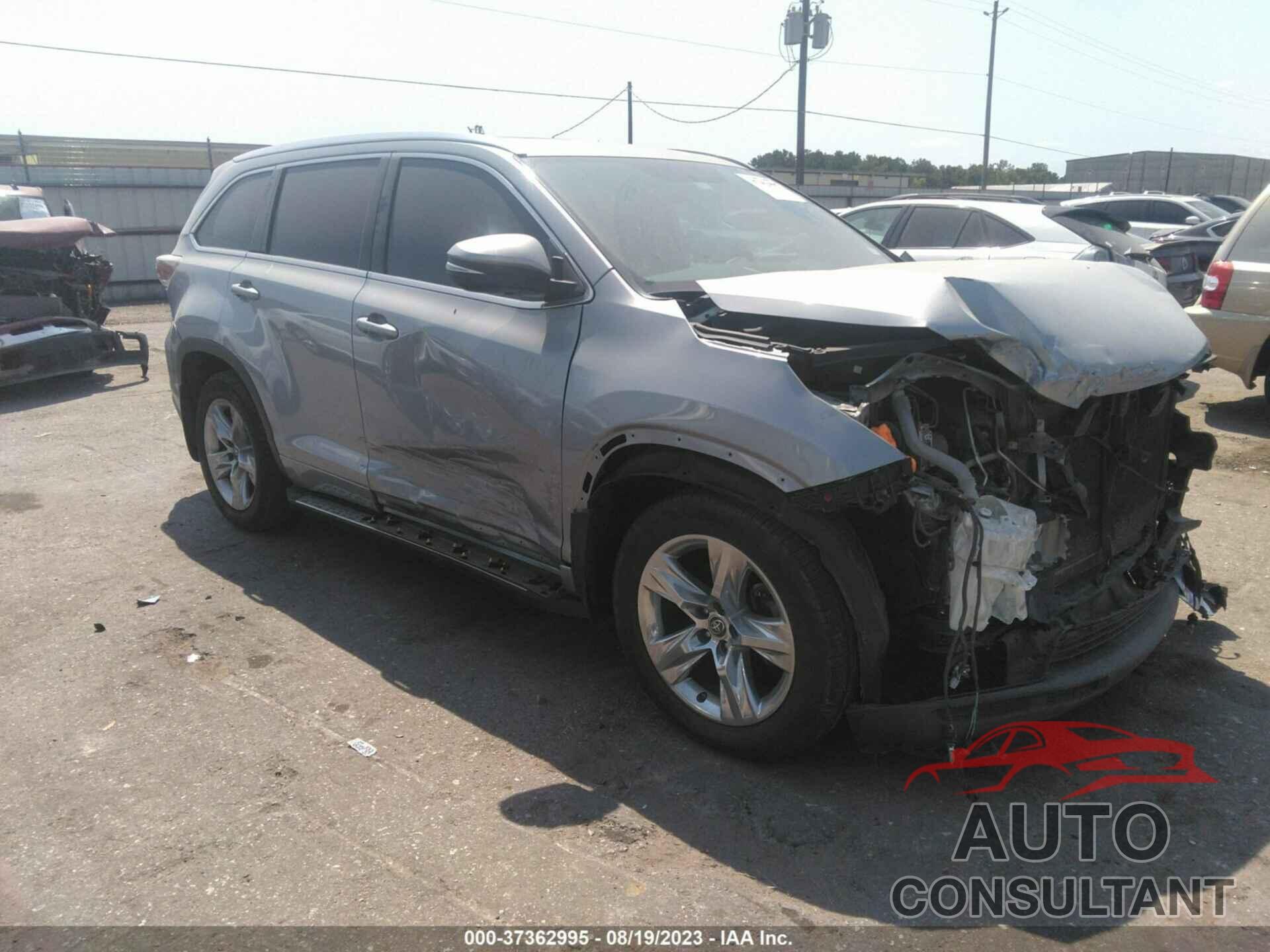 TOYOTA HIGHLANDER 2016 - 5TDYKRFH1GS121951