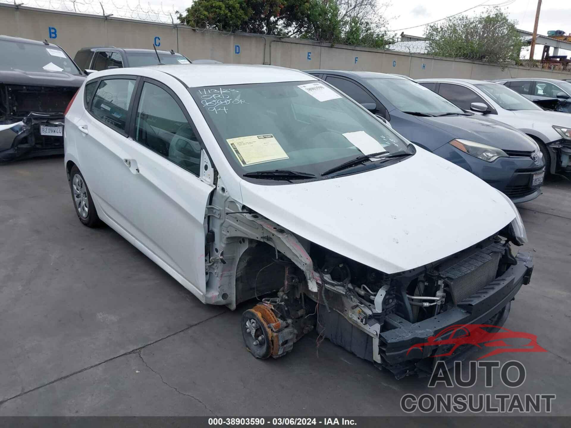 HYUNDAI ACCENT 2017 - KMHCT5AE9HU342056