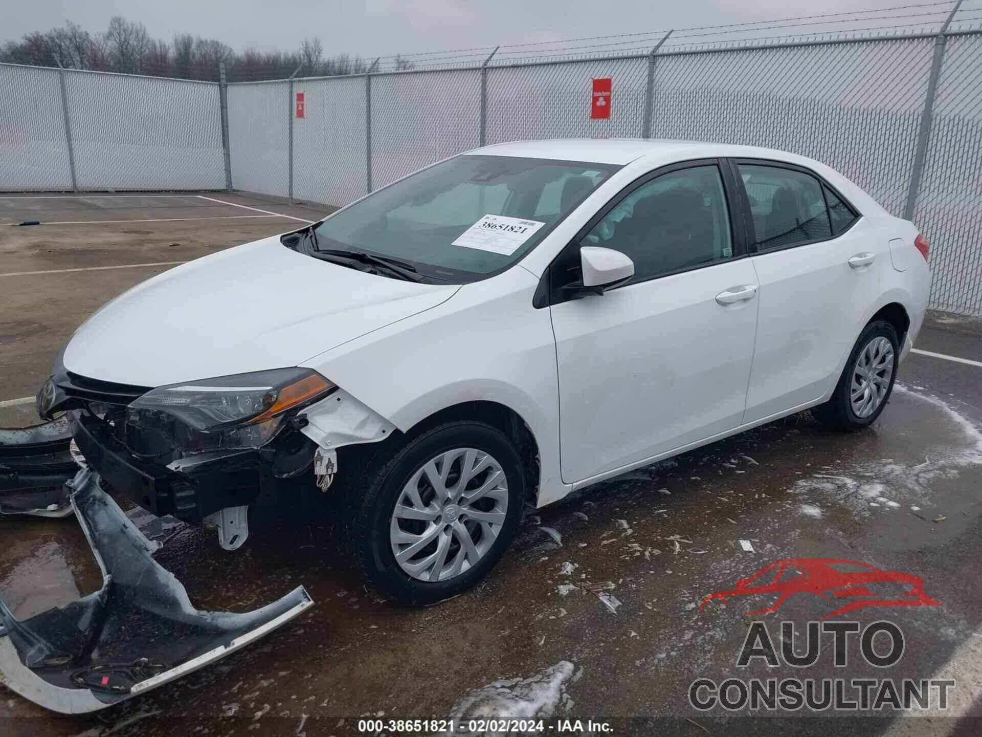 TOYOTA COROLLA 2019 - 2T1BURHE0KC222998