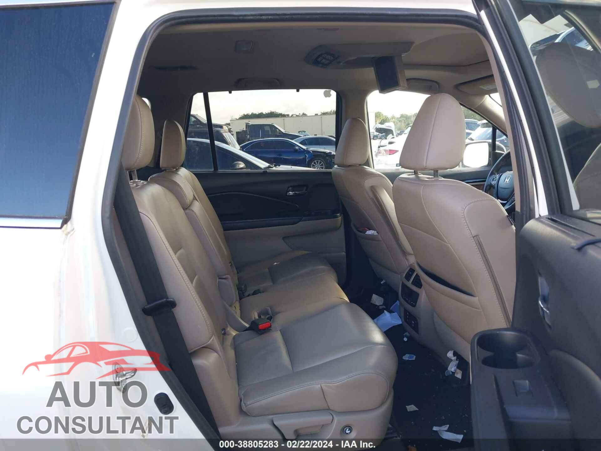 HONDA PILOT 2016 - 5FNYF6H92GB127867