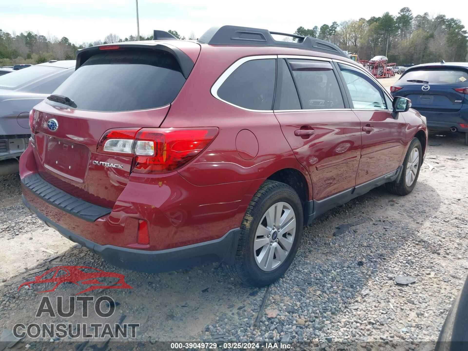SUBARU OUTBACK 2016 - 4S4BSBFC0G3222378