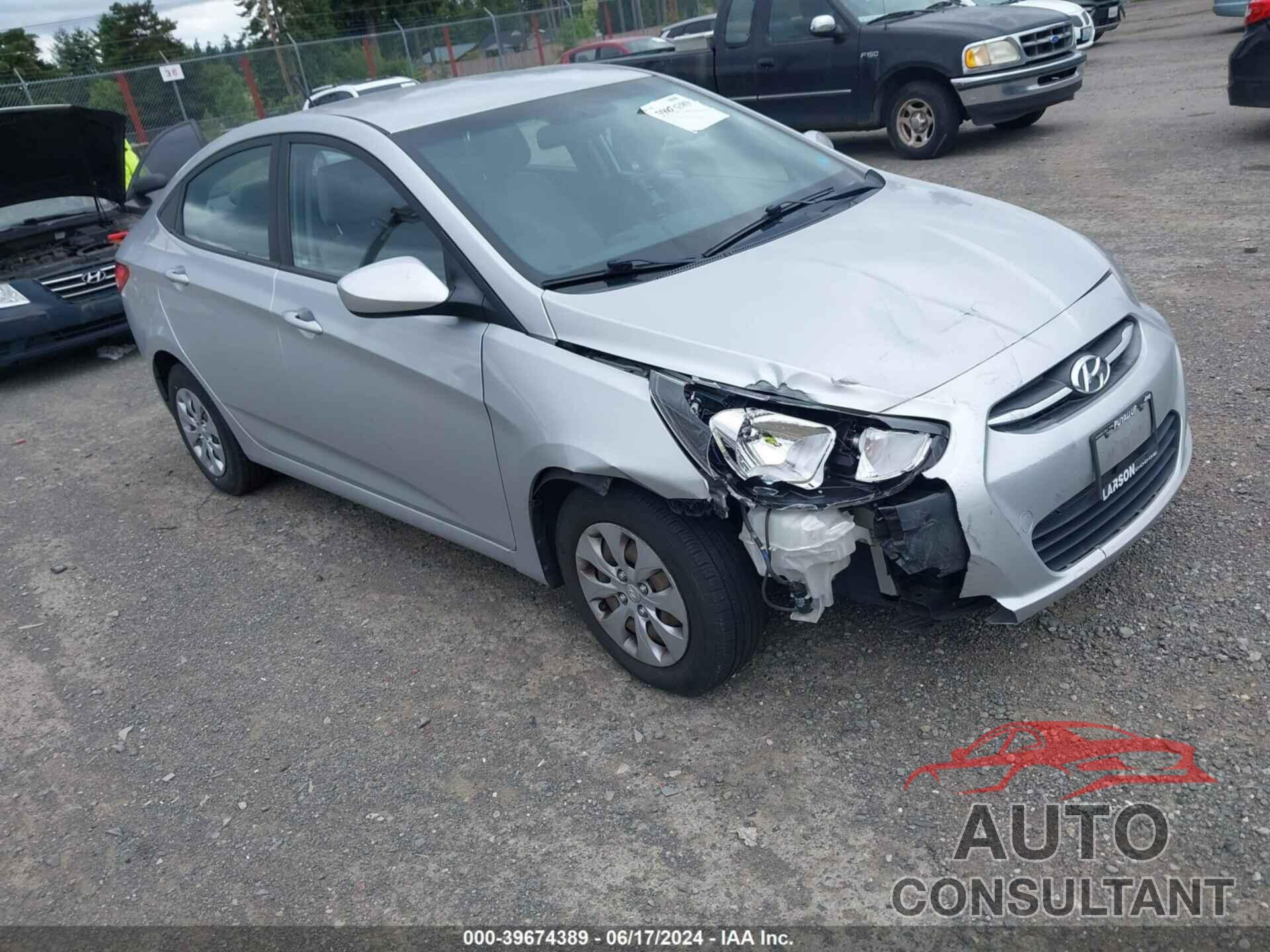 HYUNDAI ACCENT 2016 - KMHCT4AE7GU128336