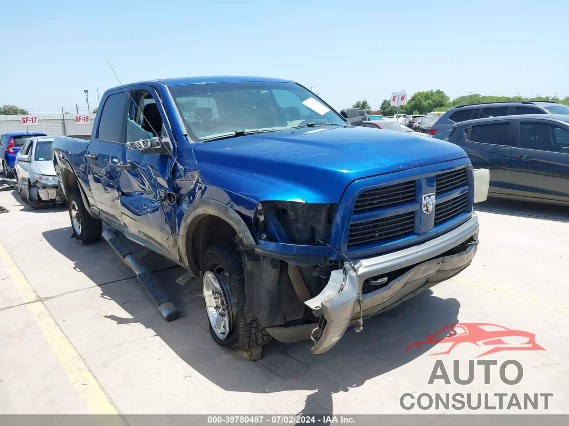 DODGE RAM 2500 2010 - 3D7UT2CL9AG124006