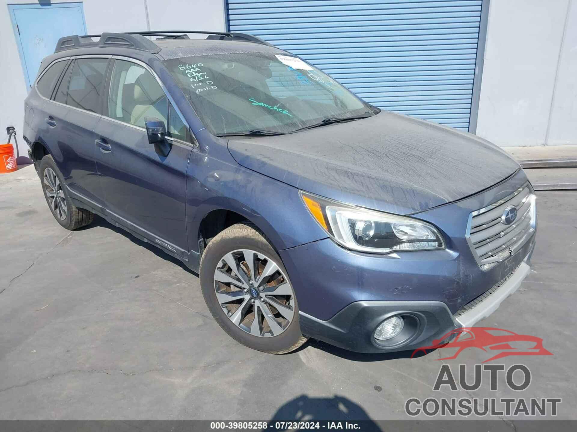 SUBARU OUTBACK 2016 - 4S4BSANC6G3352614
