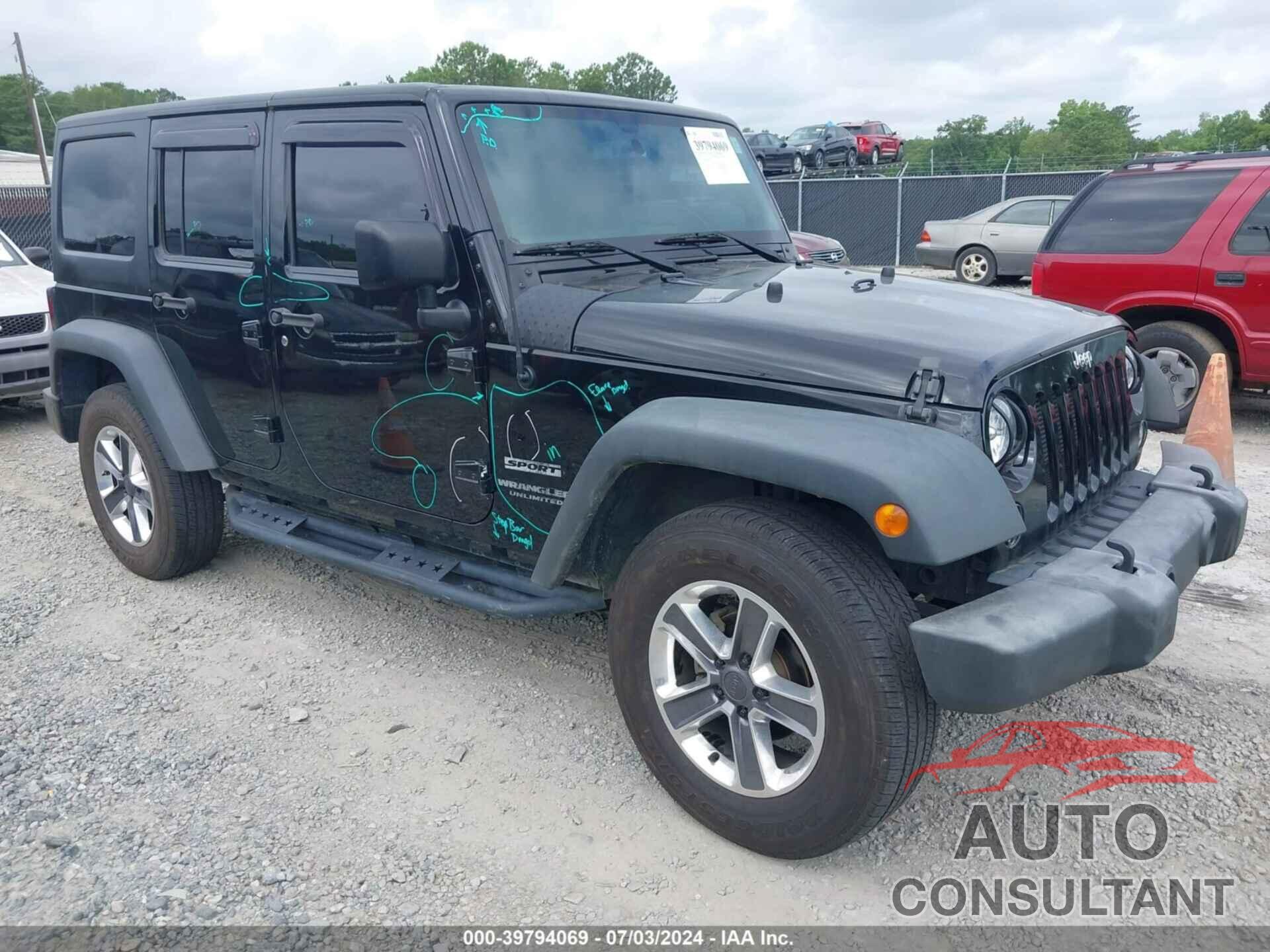 JEEP WRANGLER UNLIMITED 2016 - 1C4BJWDG8GL154898