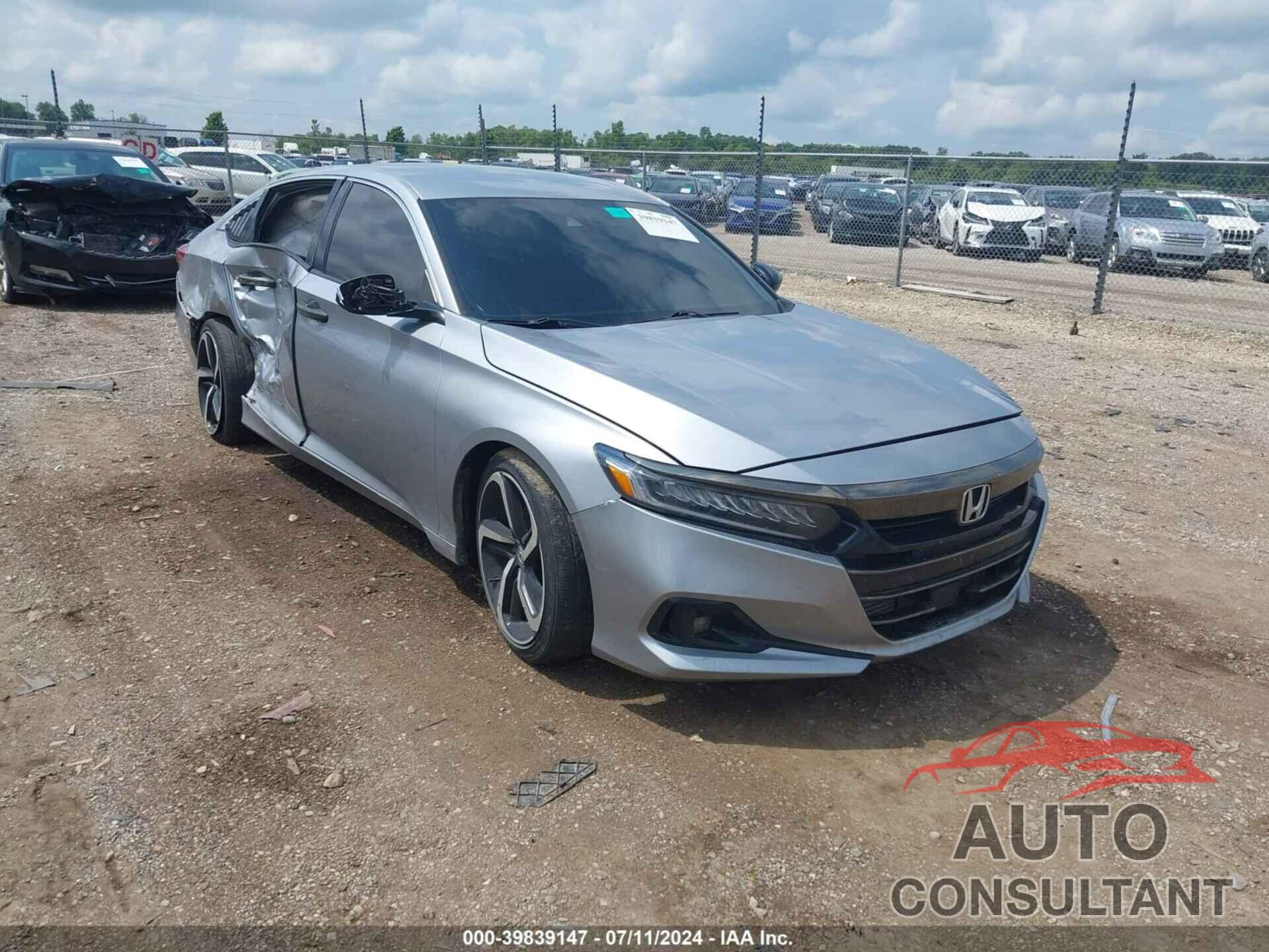 HONDA ACCORD 2021 - 1HGCV1F39MA123268