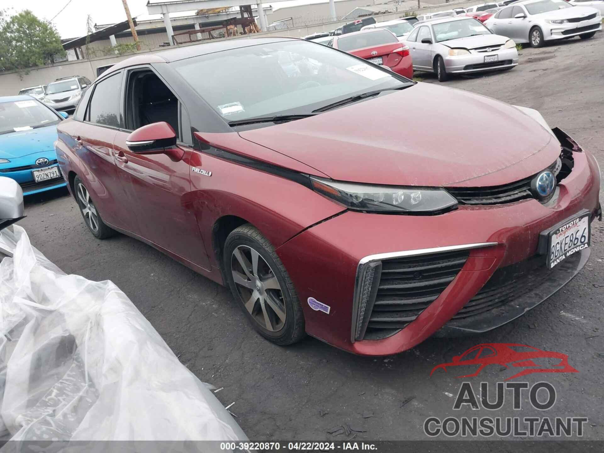 TOYOTA MIRAI 2018 - JTDBVRBD6JA005214