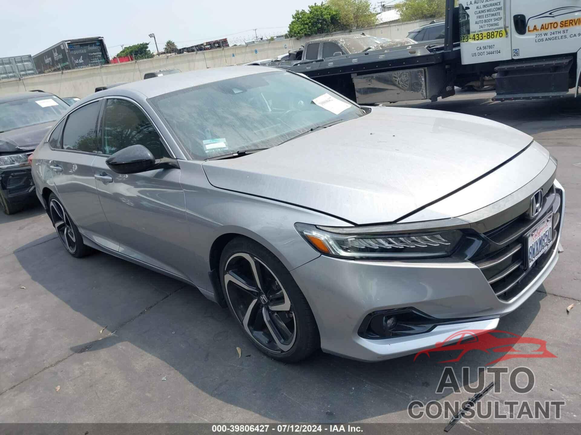 HONDA ACCORD 2021 - 1HGCV1F39MA087436