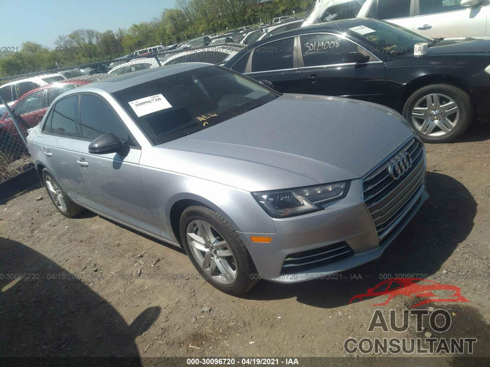 AUDI A4 2017 - WAUGNAF4XHN028707