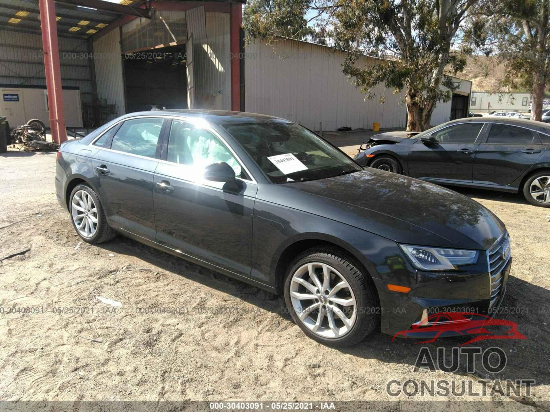 AUDI A4 2019 - WAUGMAF45KA038756