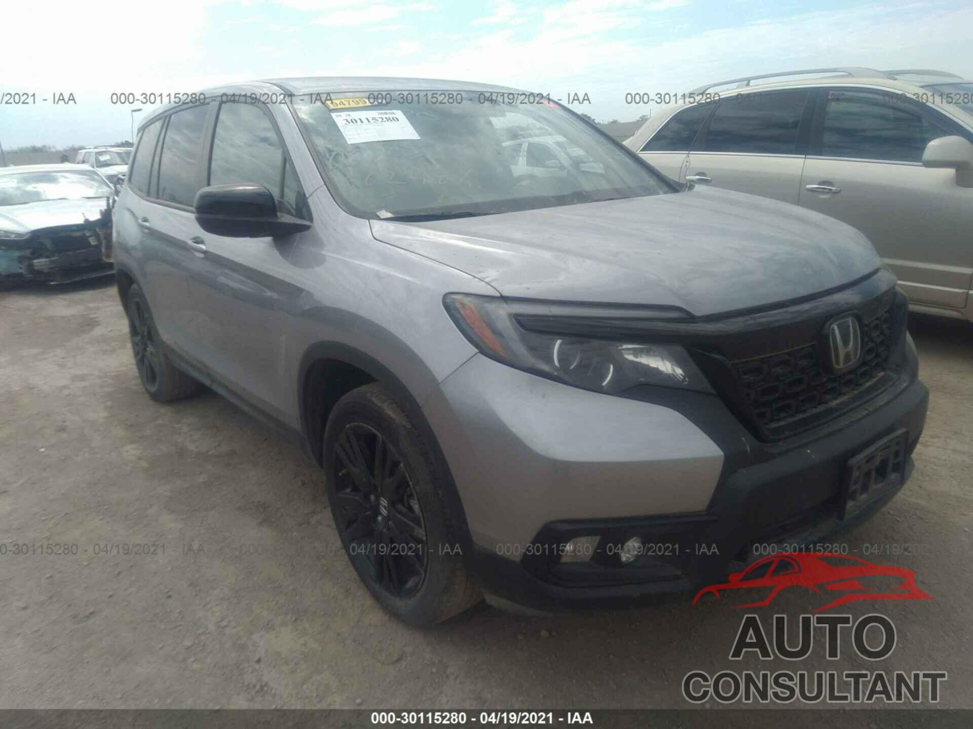 HONDA PASSPORT 2019 - 5FNYF7H21KB002487