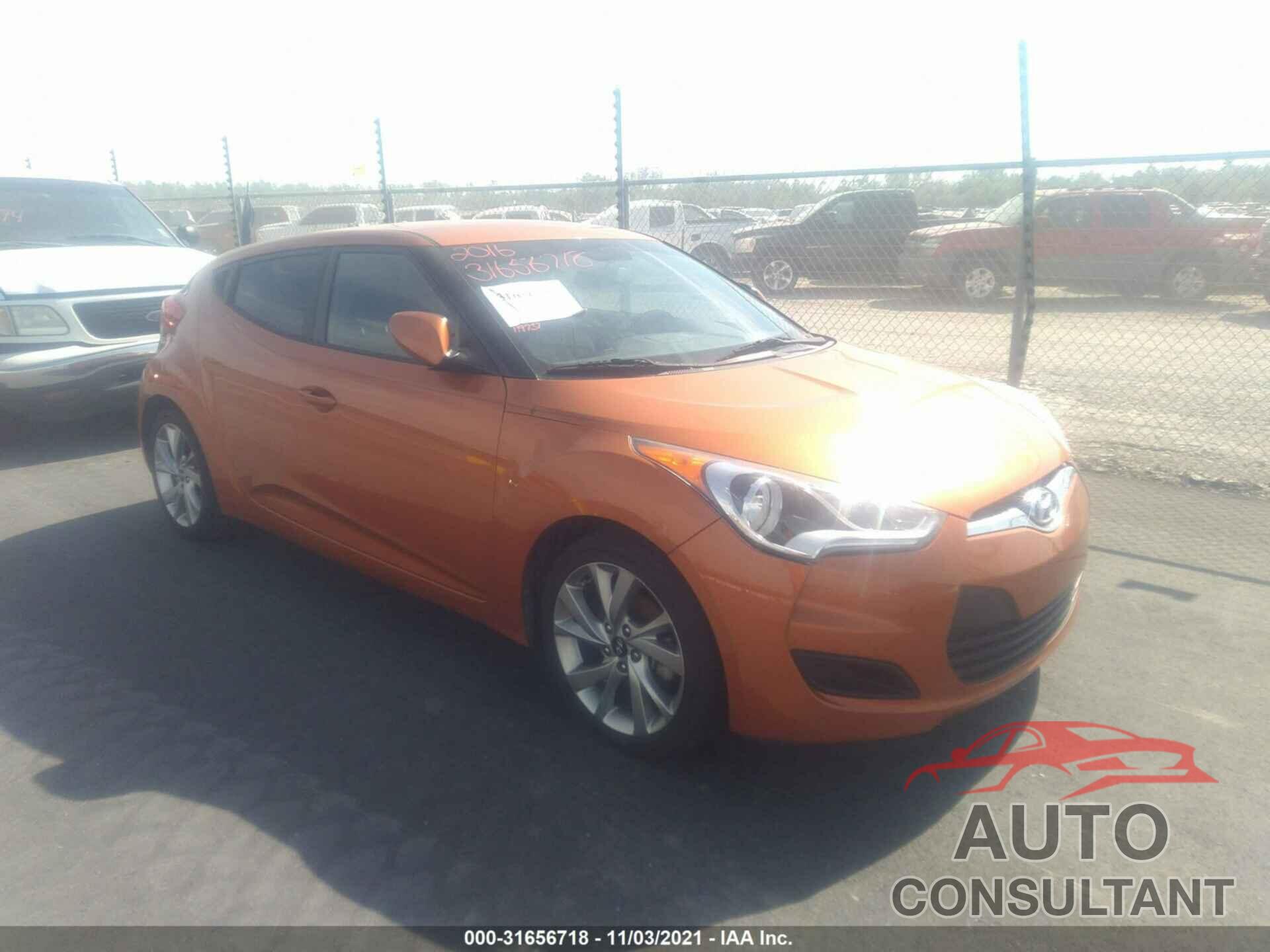 HYUNDAI VELOSTER 2016 - KMHTC6AD0GU282101