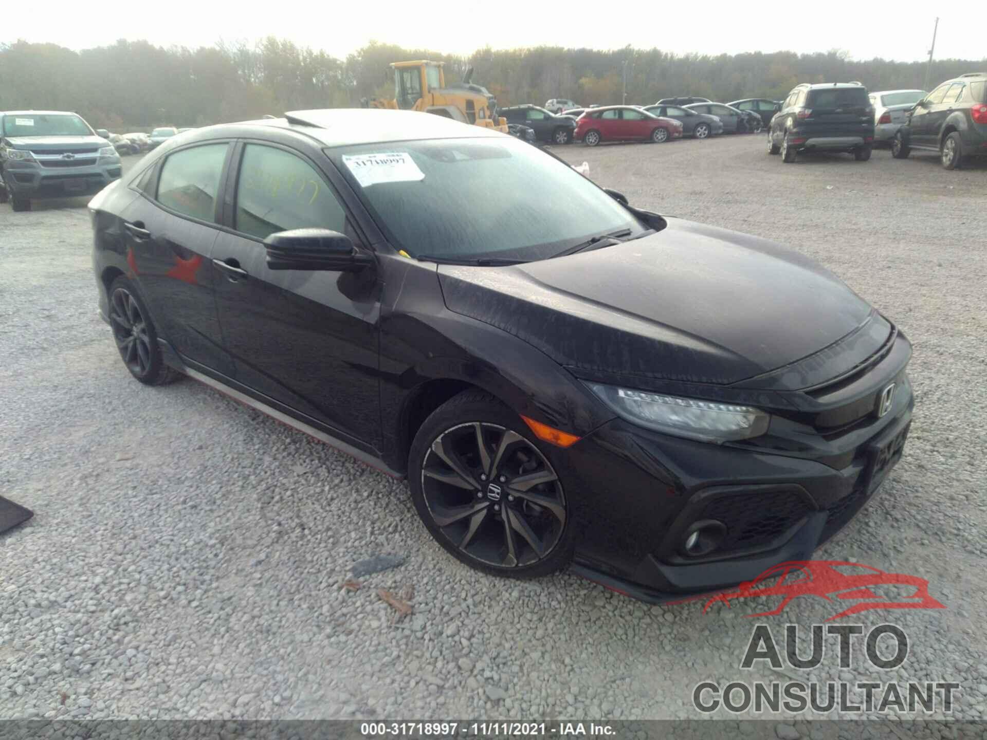HONDA CIVIC HATCHBACK 2018 - SHHFK7H93JU218645
