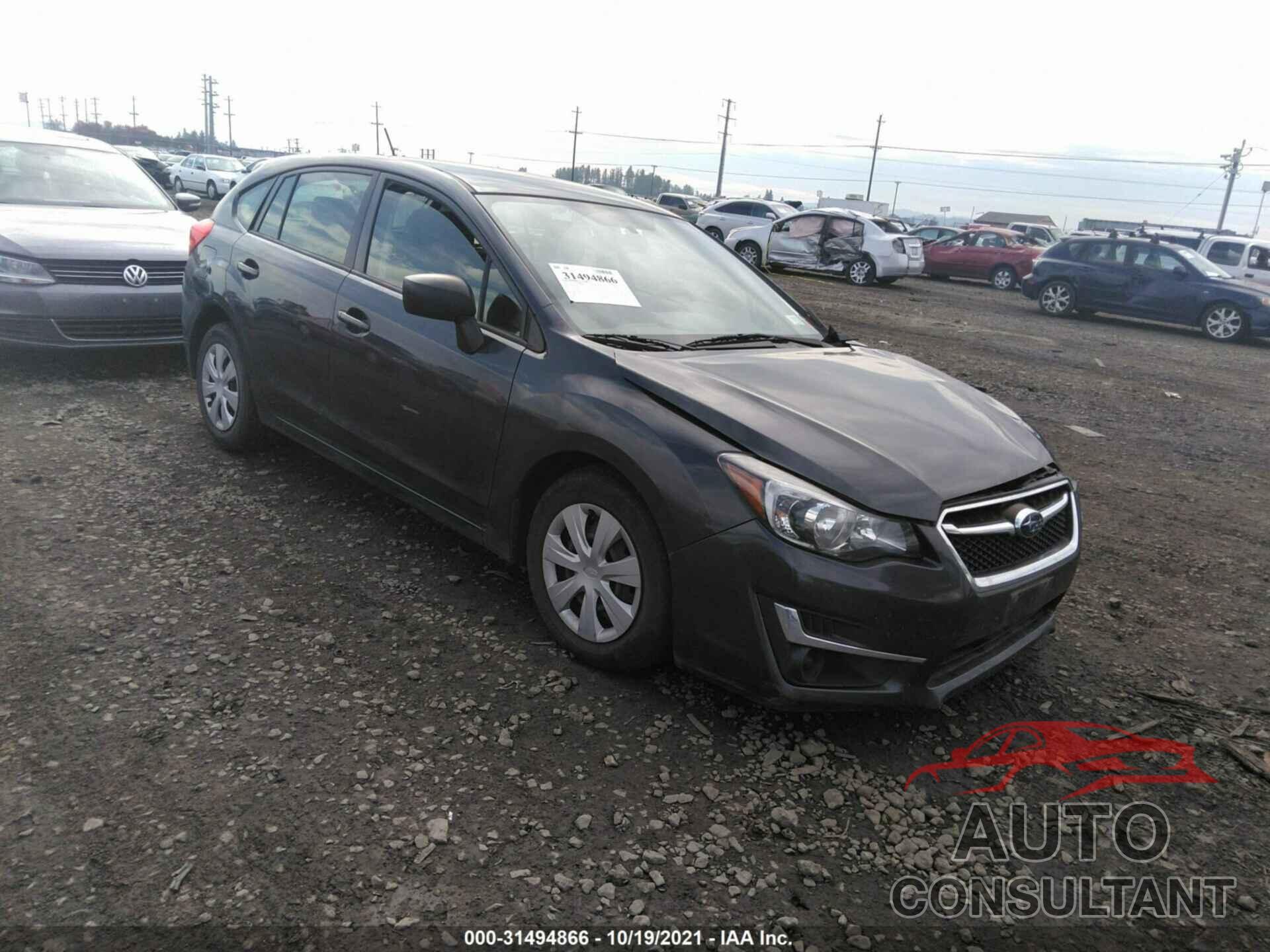 SUBARU IMPREZA WAGON 2016 - JF1GPAA61G9297259