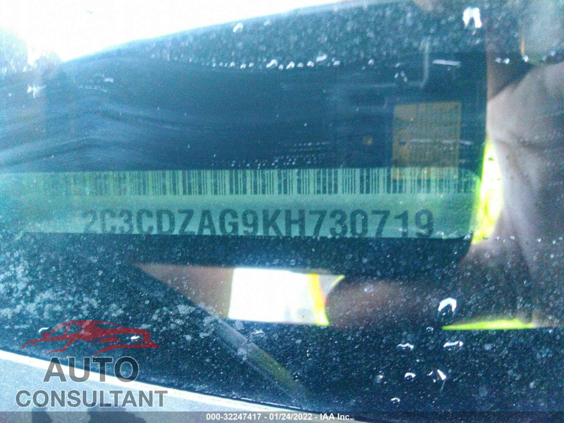 DODGE CHALLENGER 2019 - 2C3CDZAG9KH730719