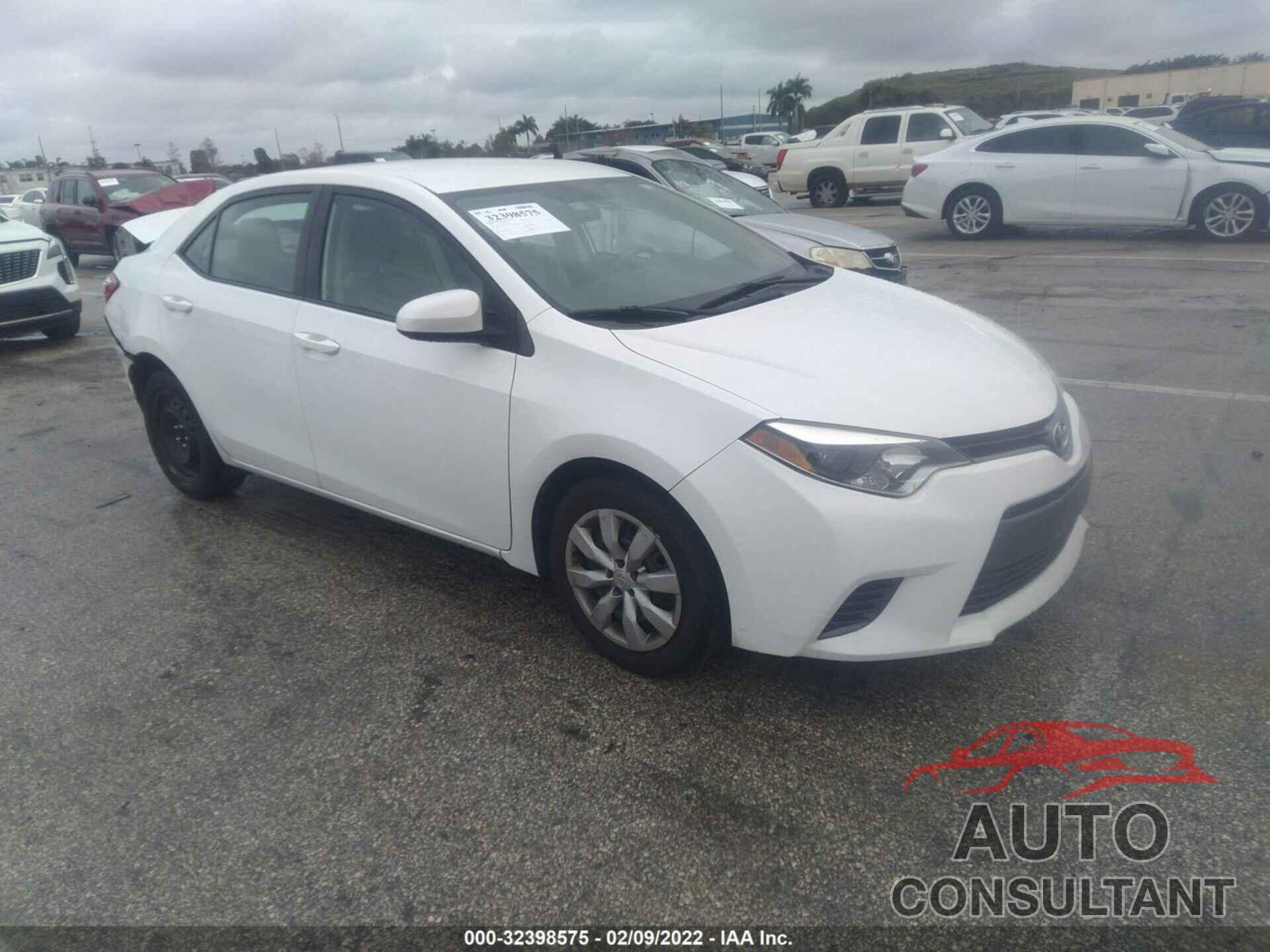 TOYOTA COROLLA 2016 - 2T1BURHE5GC741200