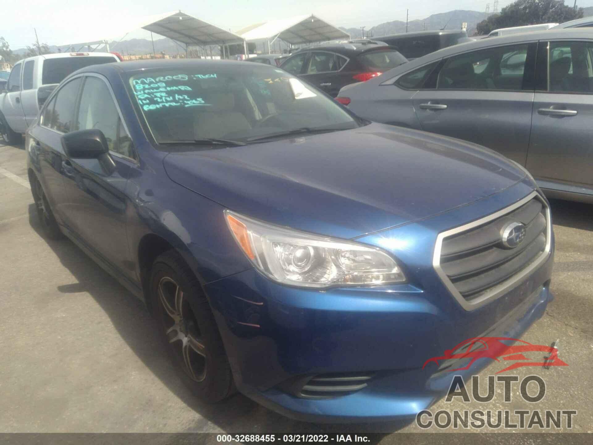 SUBARU LEGACY 2016 - 4S3BNAA65G3031367