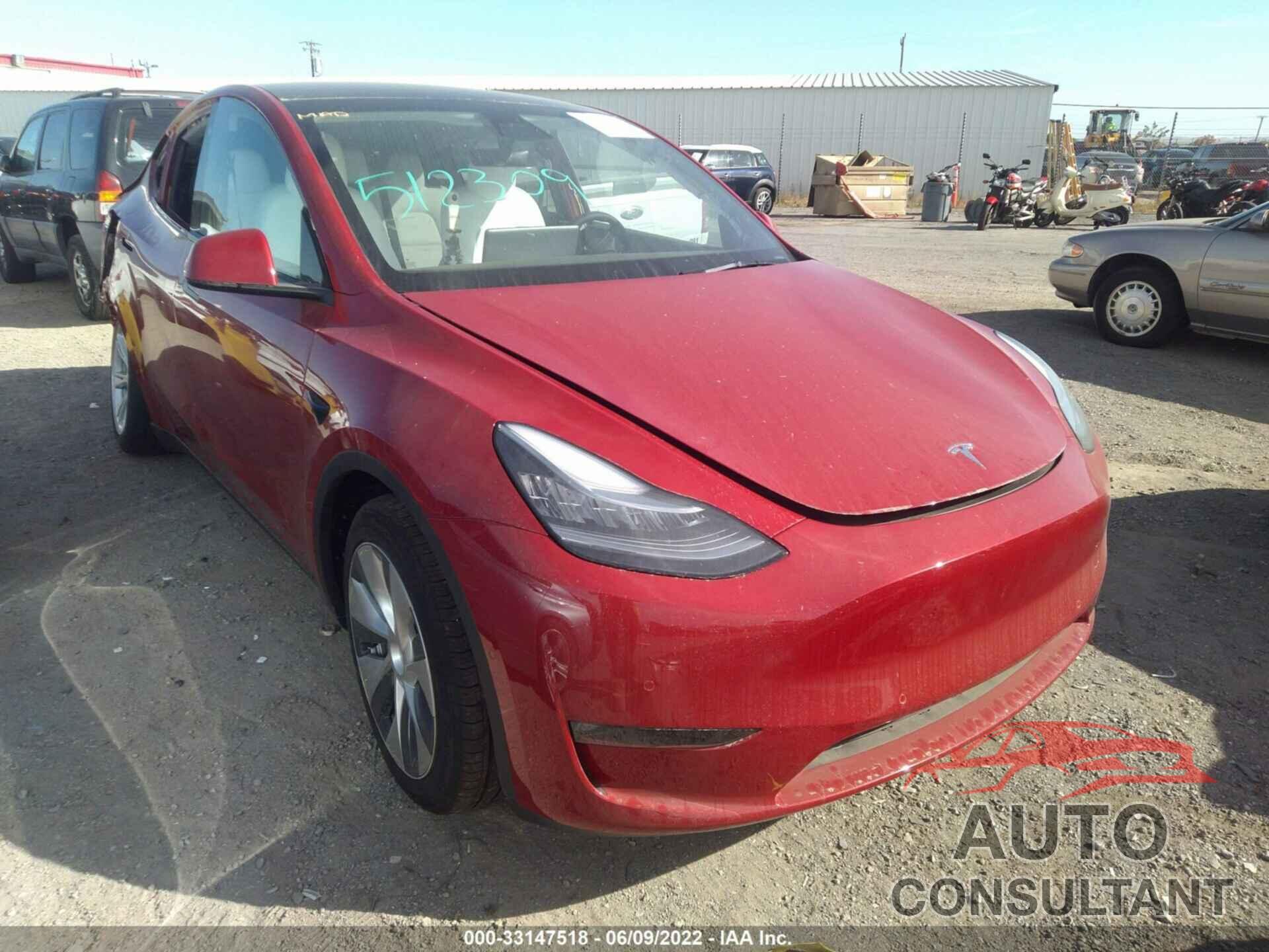 TESLA MODEL Y 2022 - 7SAYGAEE9NF357732
