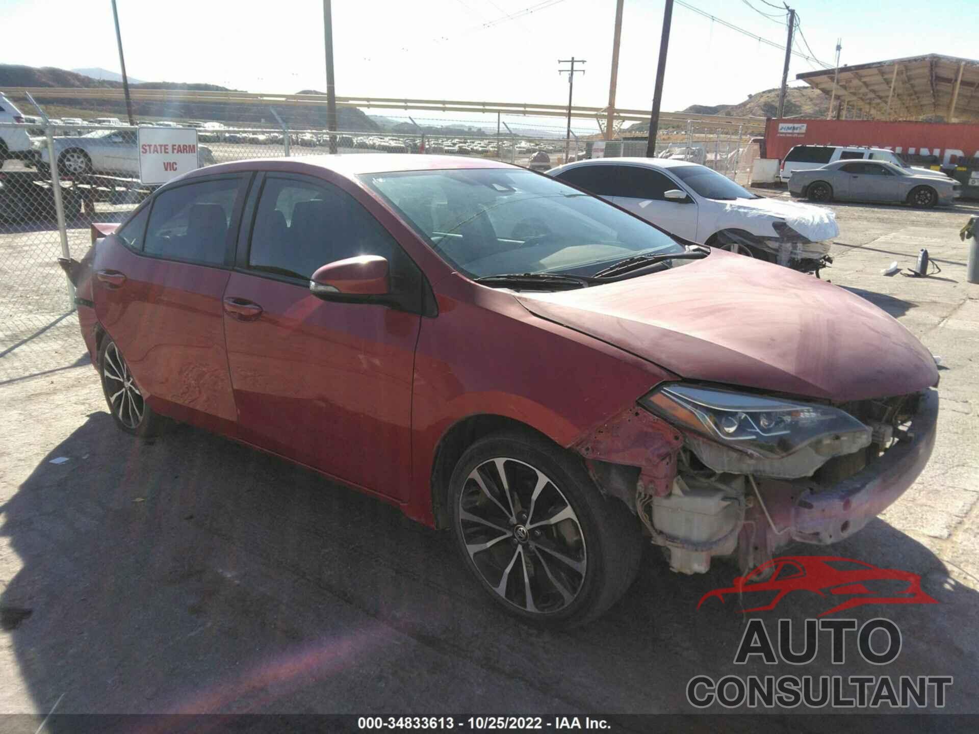 TOYOTA COROLLA 2017 - 2T1BURHE3HC762841