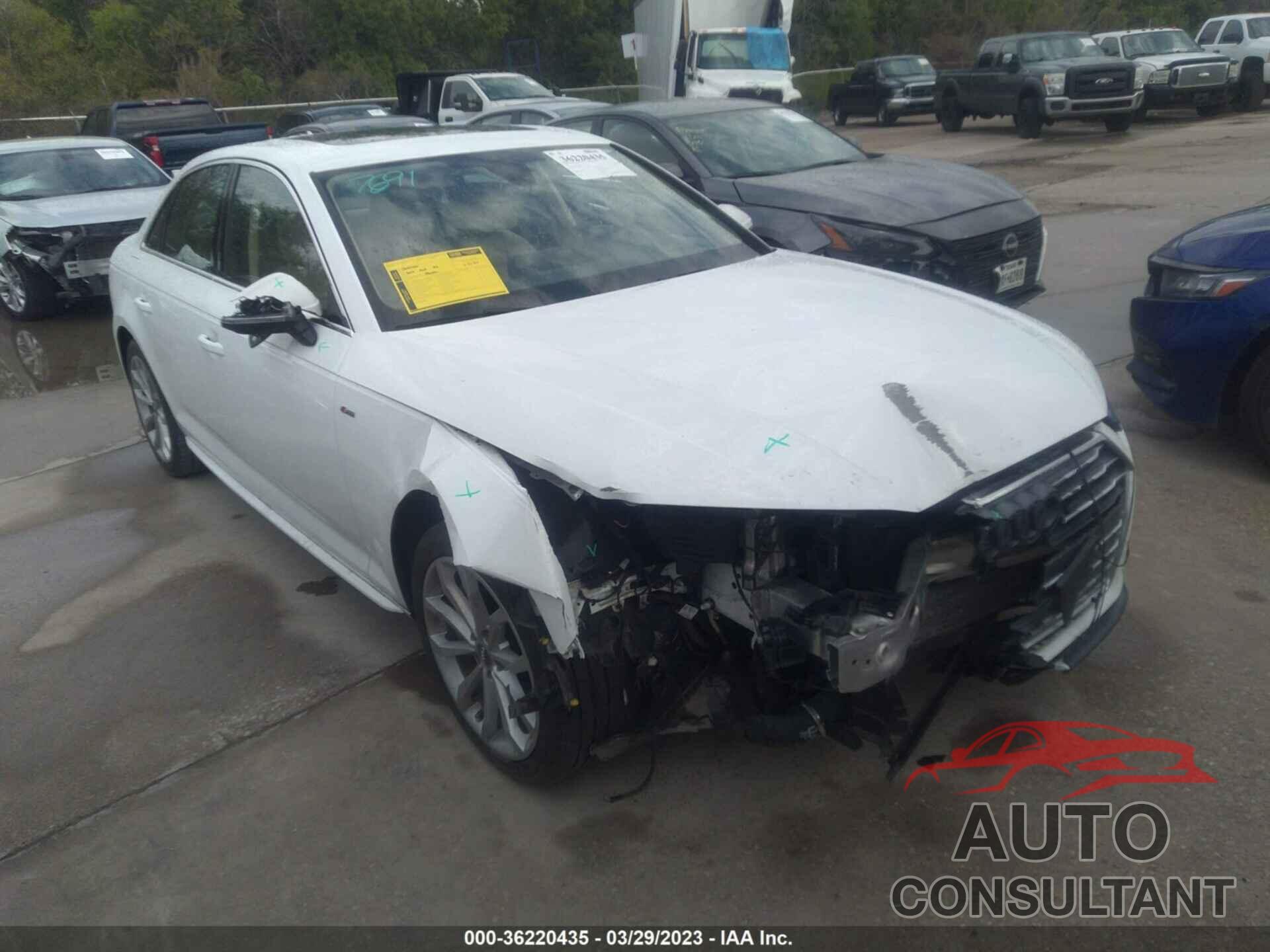 AUDI A4 2019 - WAUFNAF46KN017769