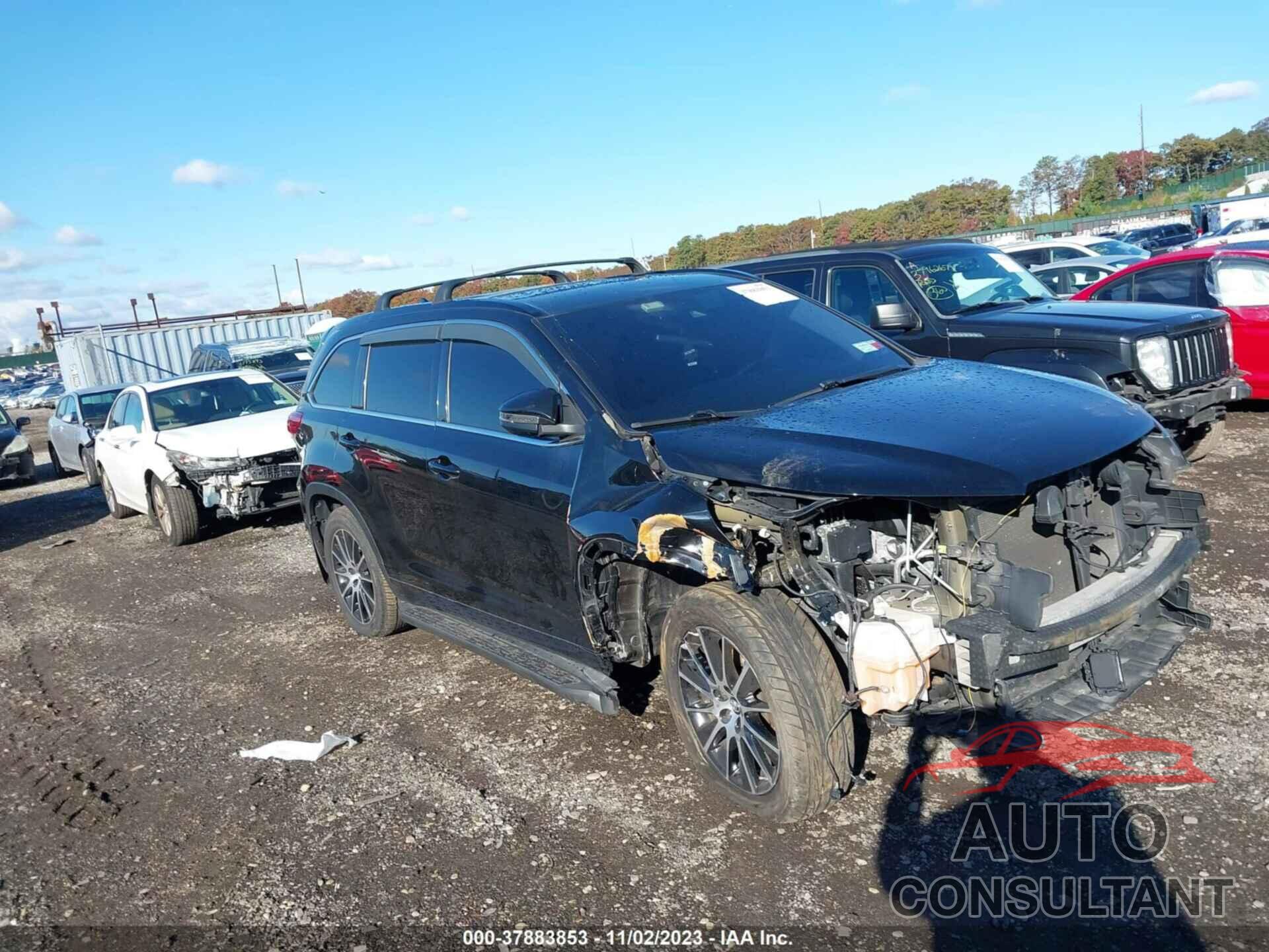 TOYOTA HIGHLANDER 2017 - 5TDJZRFH1HS370443