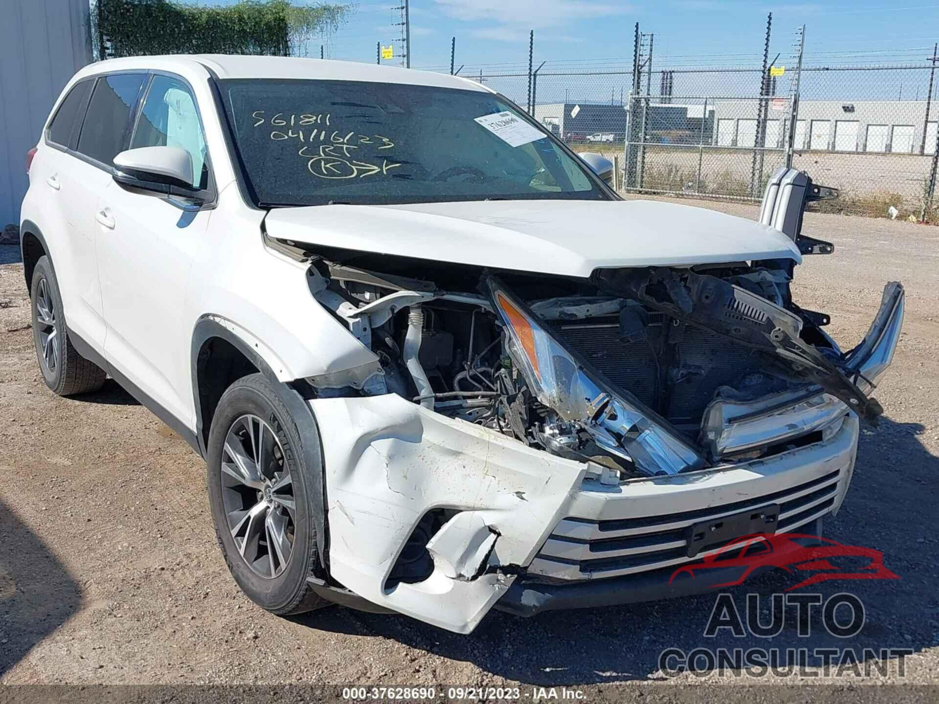 TOYOTA HIGHLANDER 2019 - 5TDZZRFH0KS314133