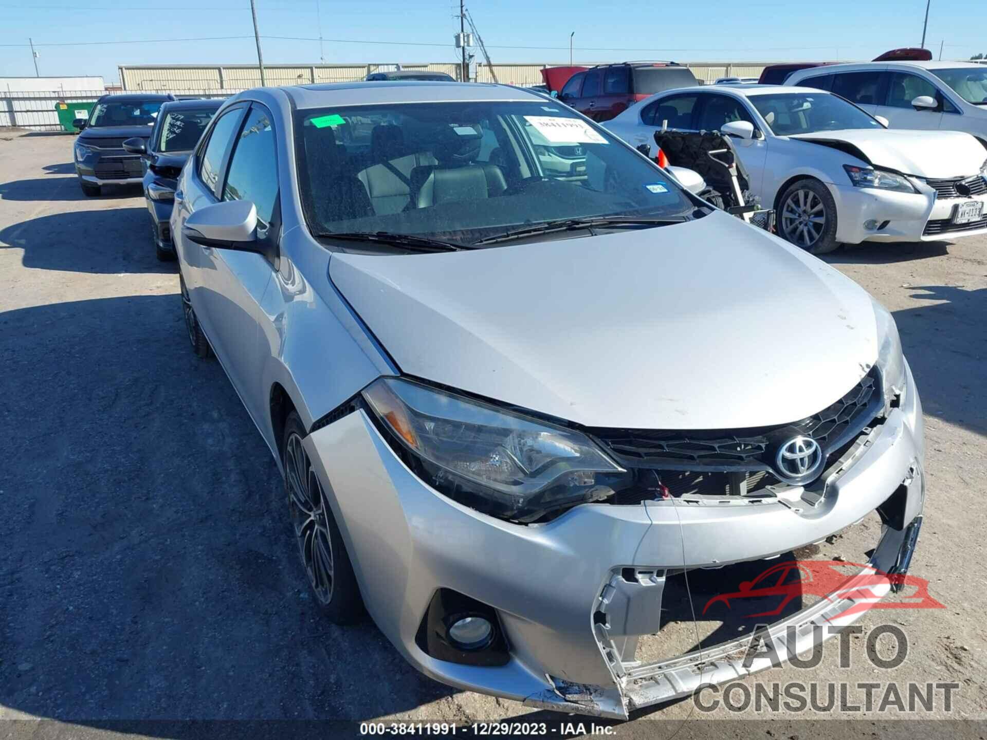 TOYOTA COROLLA 2016 - 2T1BURHE8GC619348