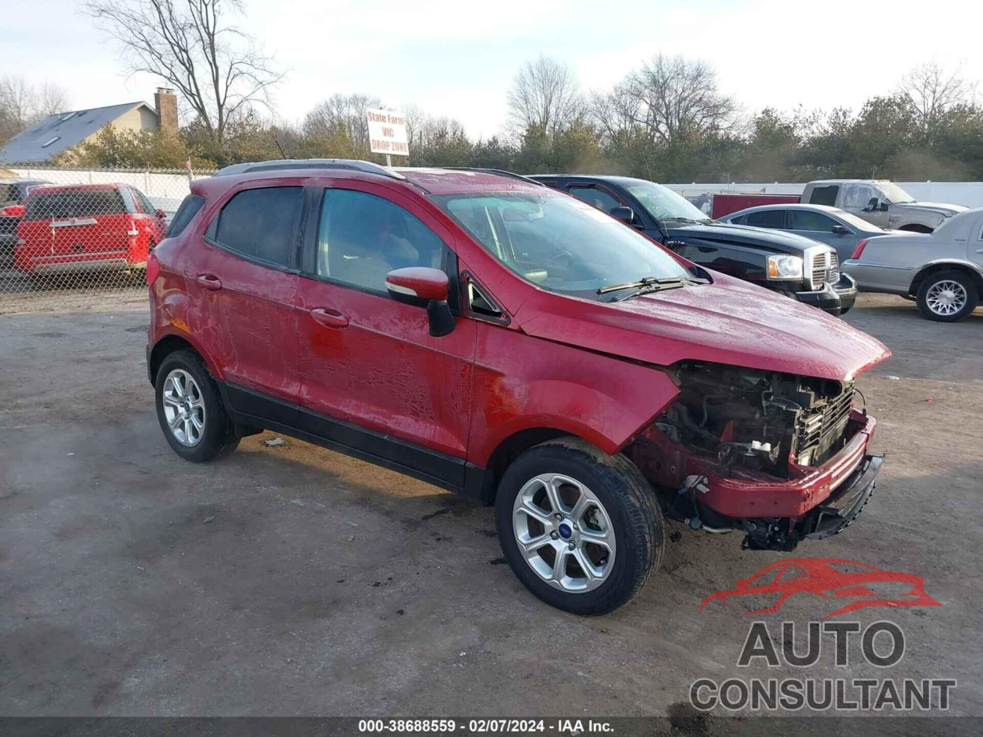 FORD ECOSPORT 2018 - MAJ3P1TE6JC215832