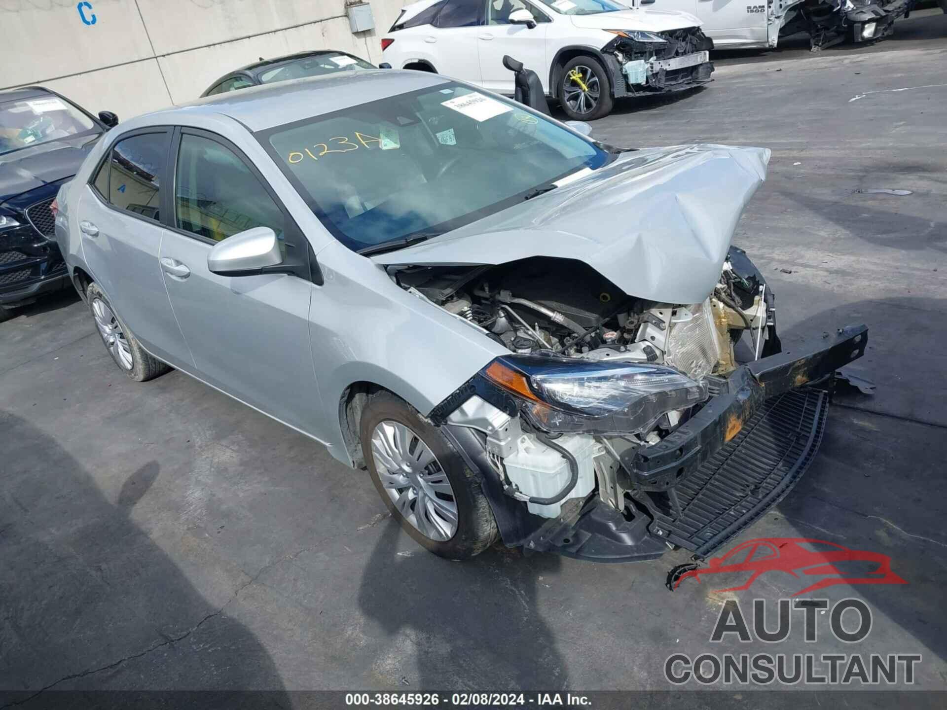 TOYOTA COROLLA 2019 - 5YFBURHE1KP915739