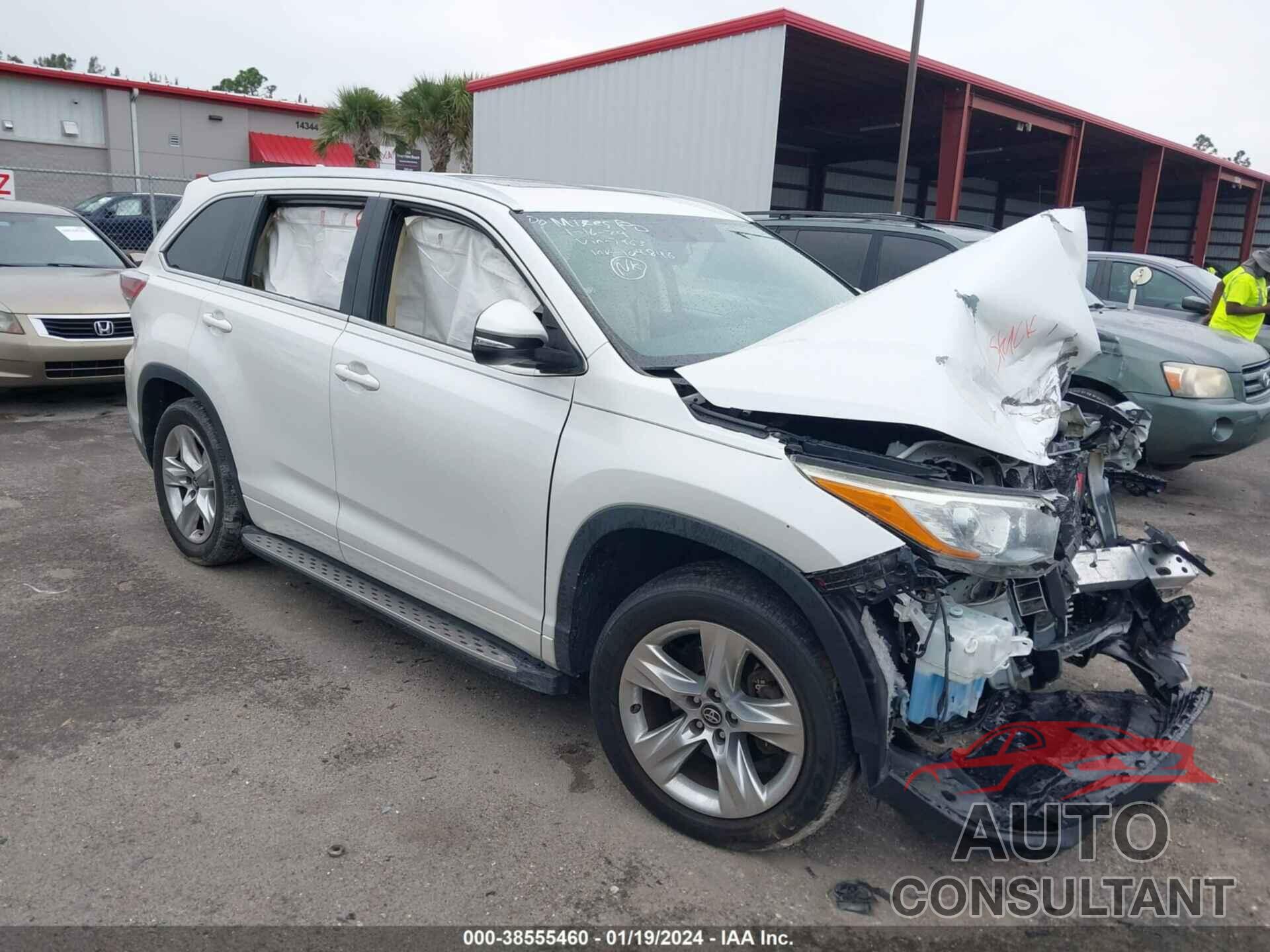 TOYOTA HIGHLANDER 2016 - 5TDYKRFH1GS157963