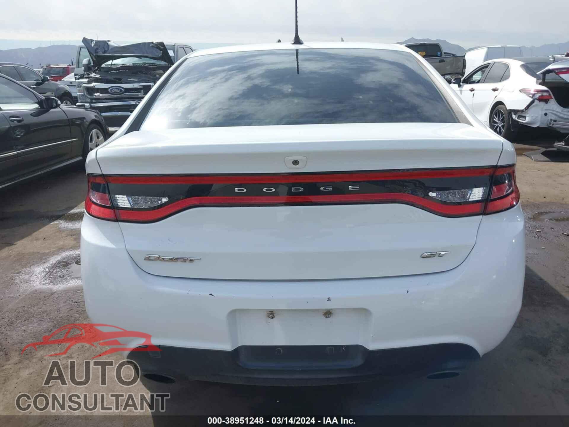 DODGE DART 2016 - 1C3CDFEB5GD701722