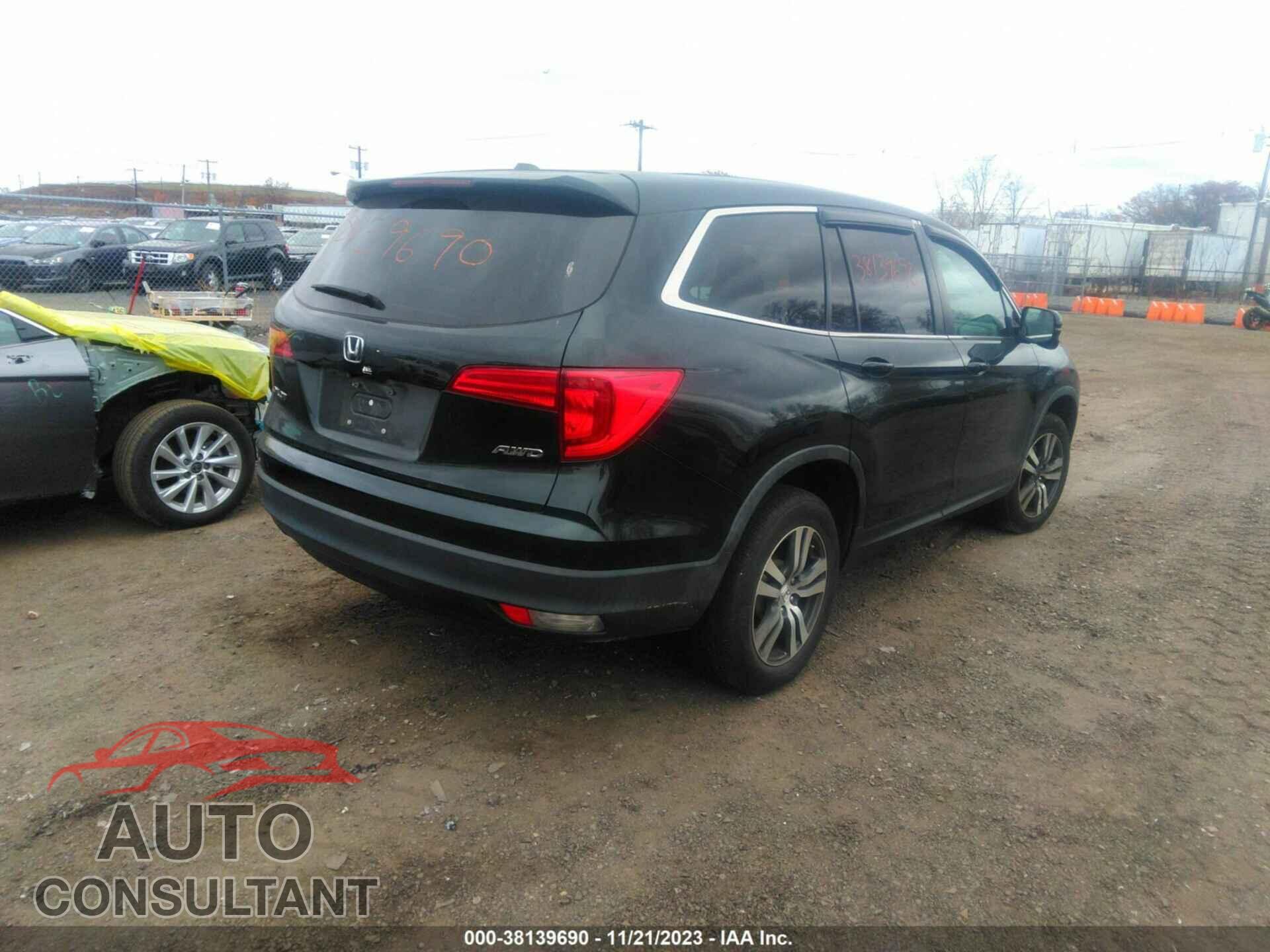 HONDA PILOT 2017 - 5FNYF6H56HB091504