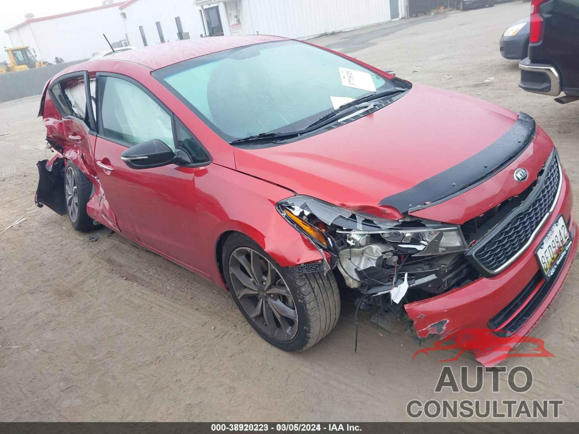 KIA FORTE 2017 - 3KPFN5A30HE113306