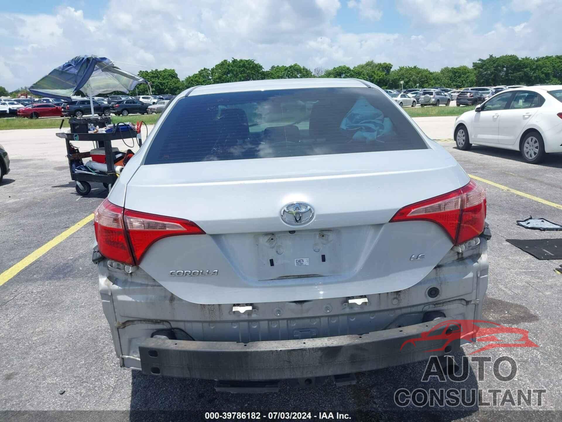 TOYOTA COROLLA 2019 - 2T1BURHE9KC222160
