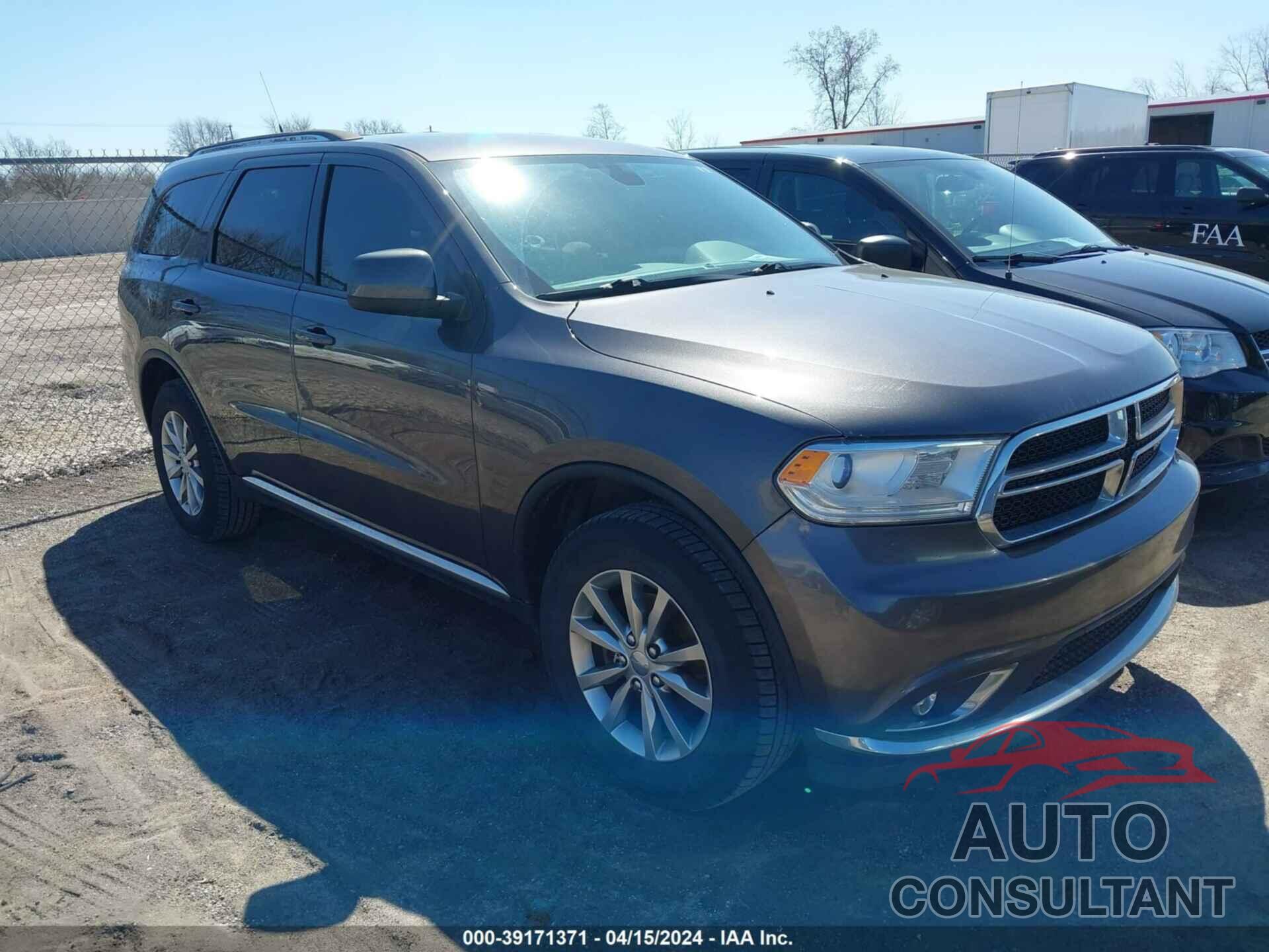 DODGE DURANGO 2017 - 1C4RDJAG2HC857539