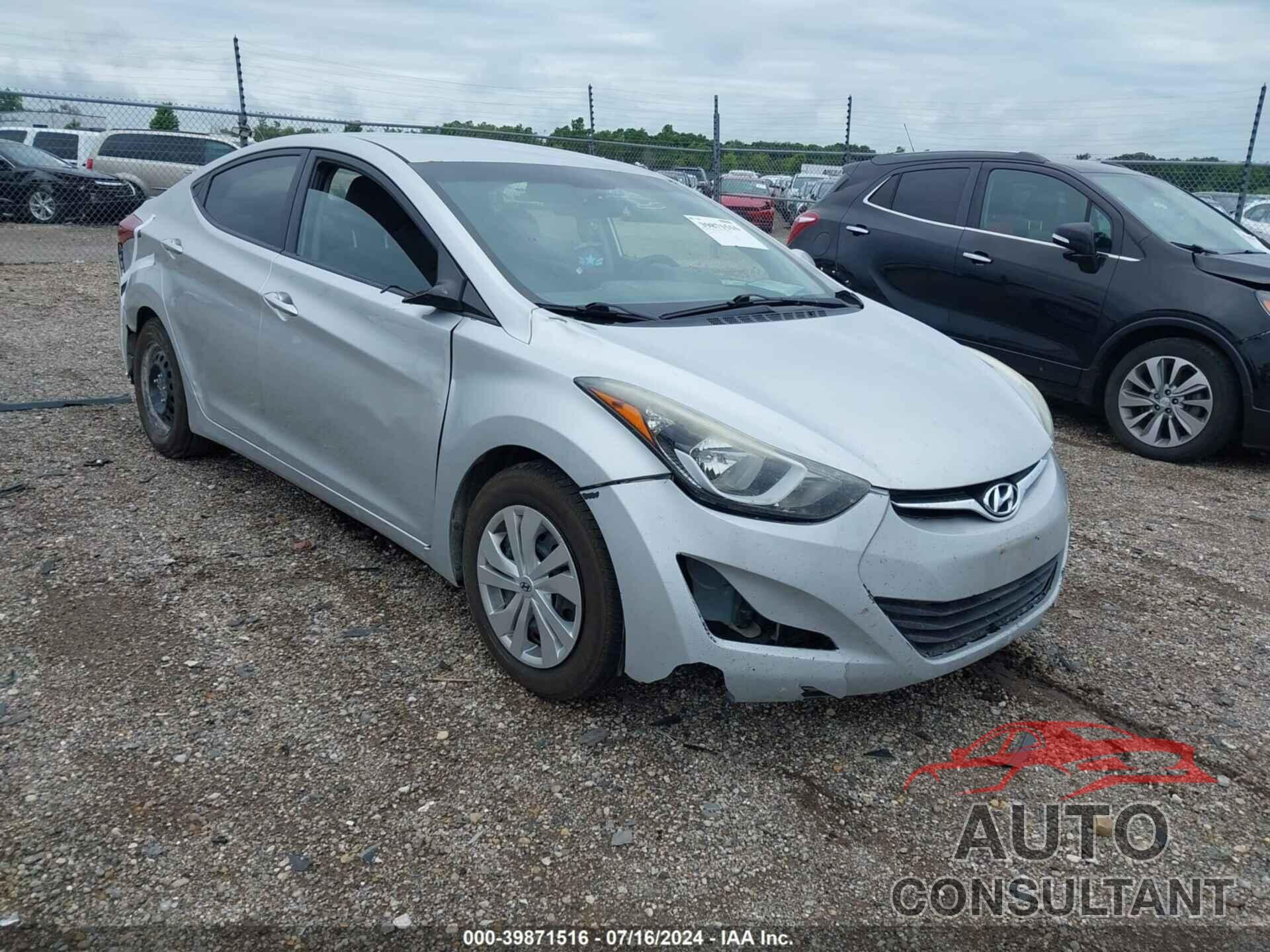 HYUNDAI ELANTRA 2016 - 5NPDH4AEXGH664542