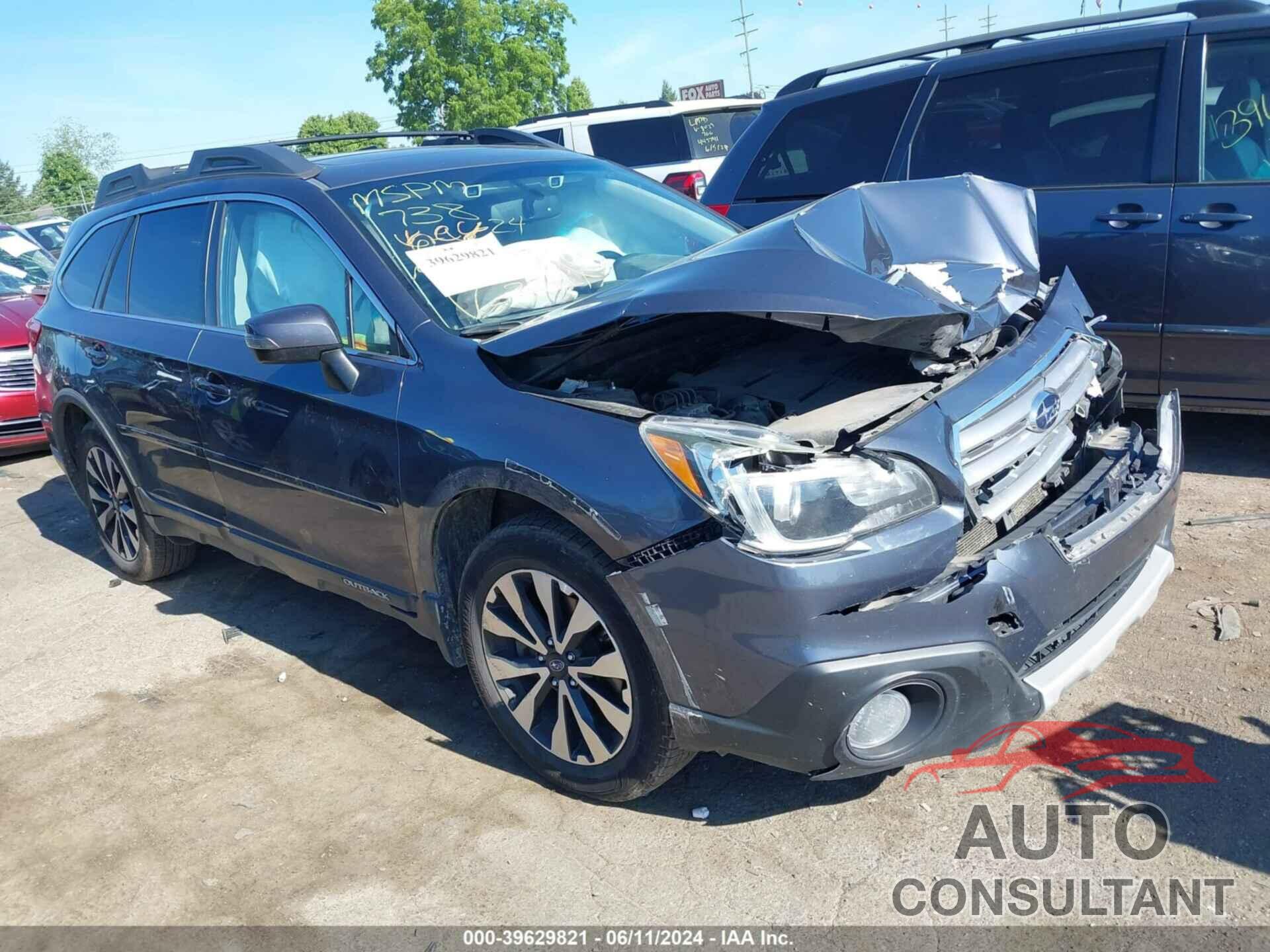 SUBARU OUTBACK 2016 - 4S4BSENC0G3263564