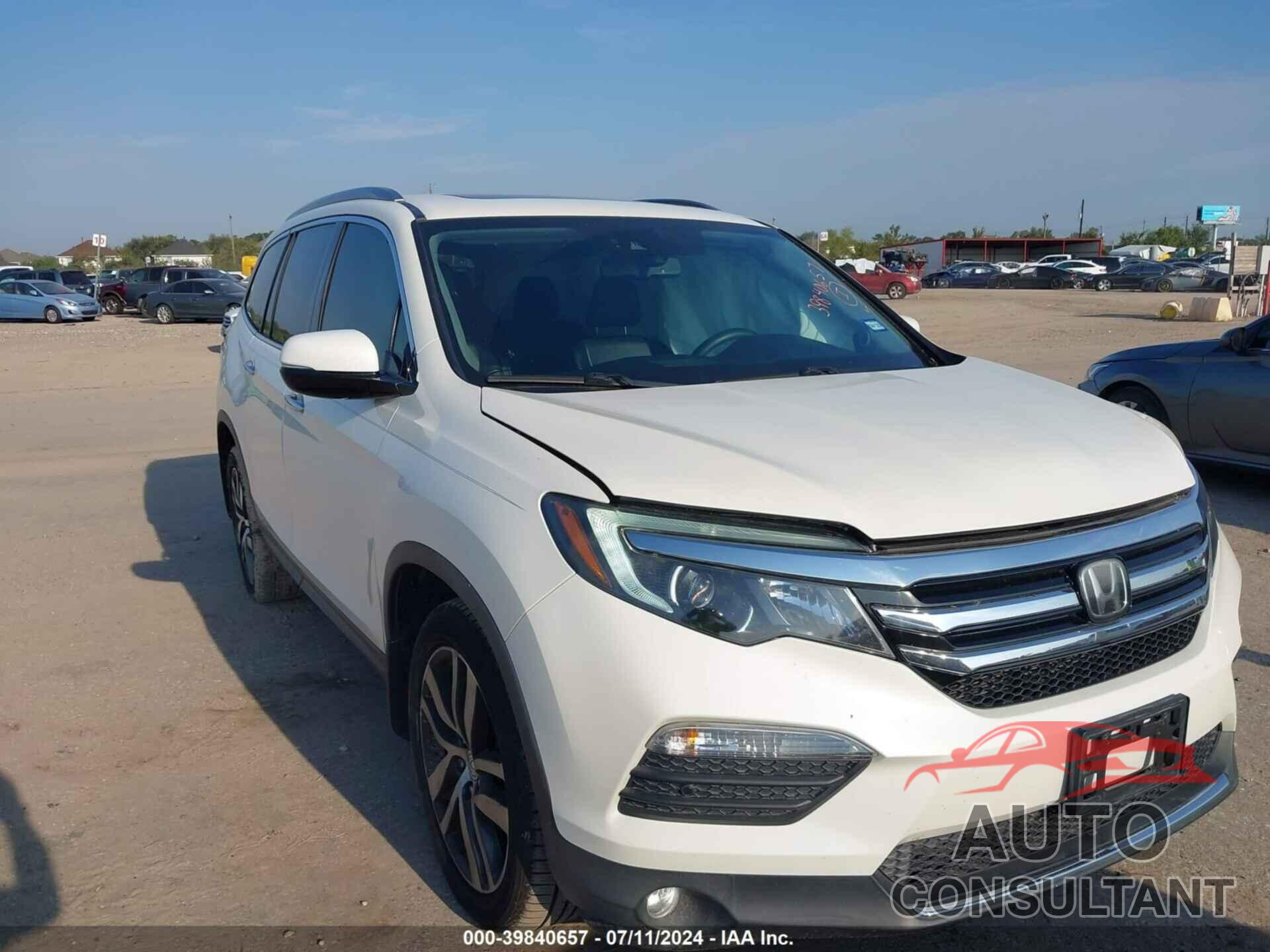 HONDA PILOT 2017 - 5FNYF6H08HB060372